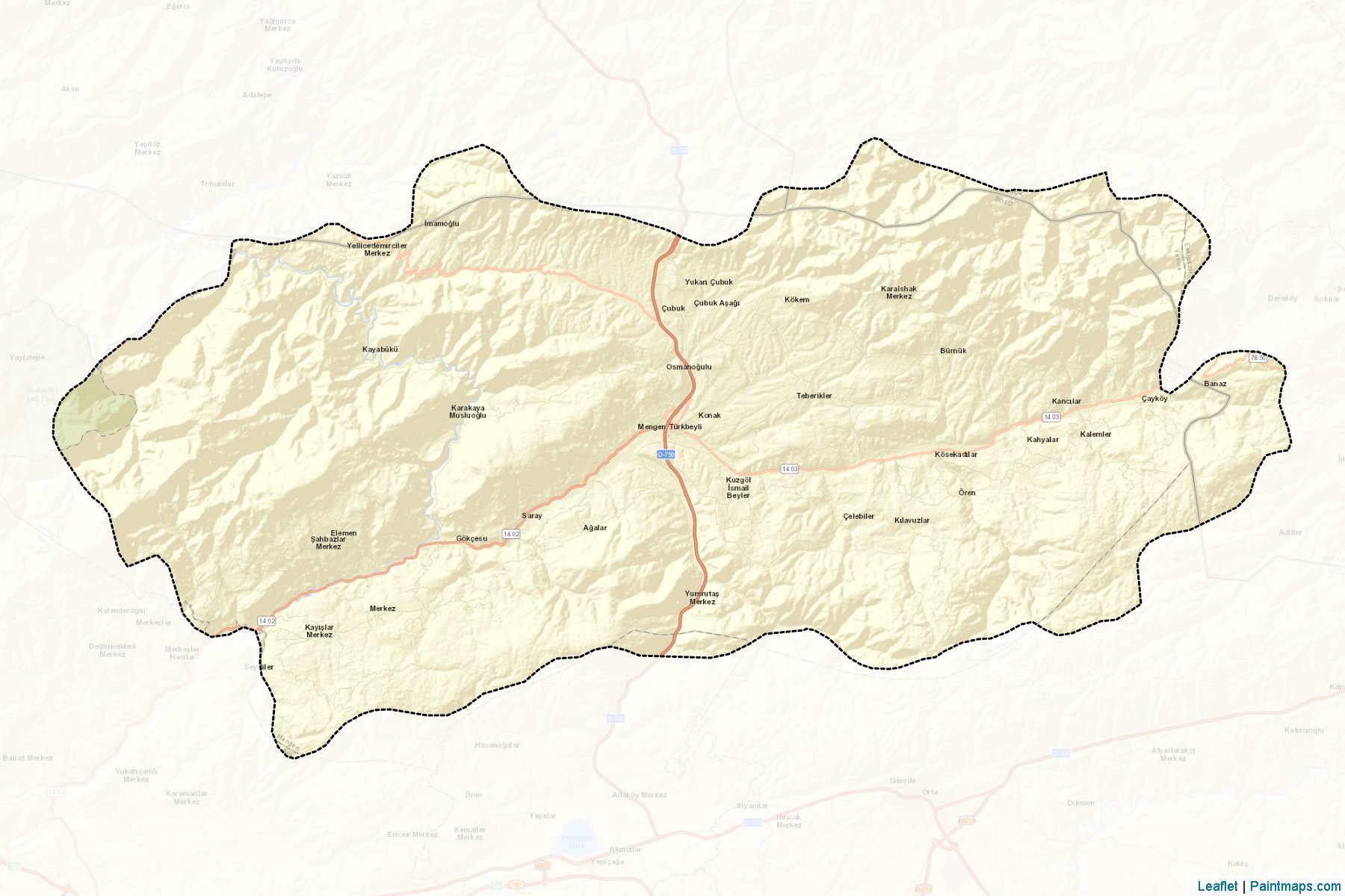 Mengen (Bolu) Map Cropping Samples-2