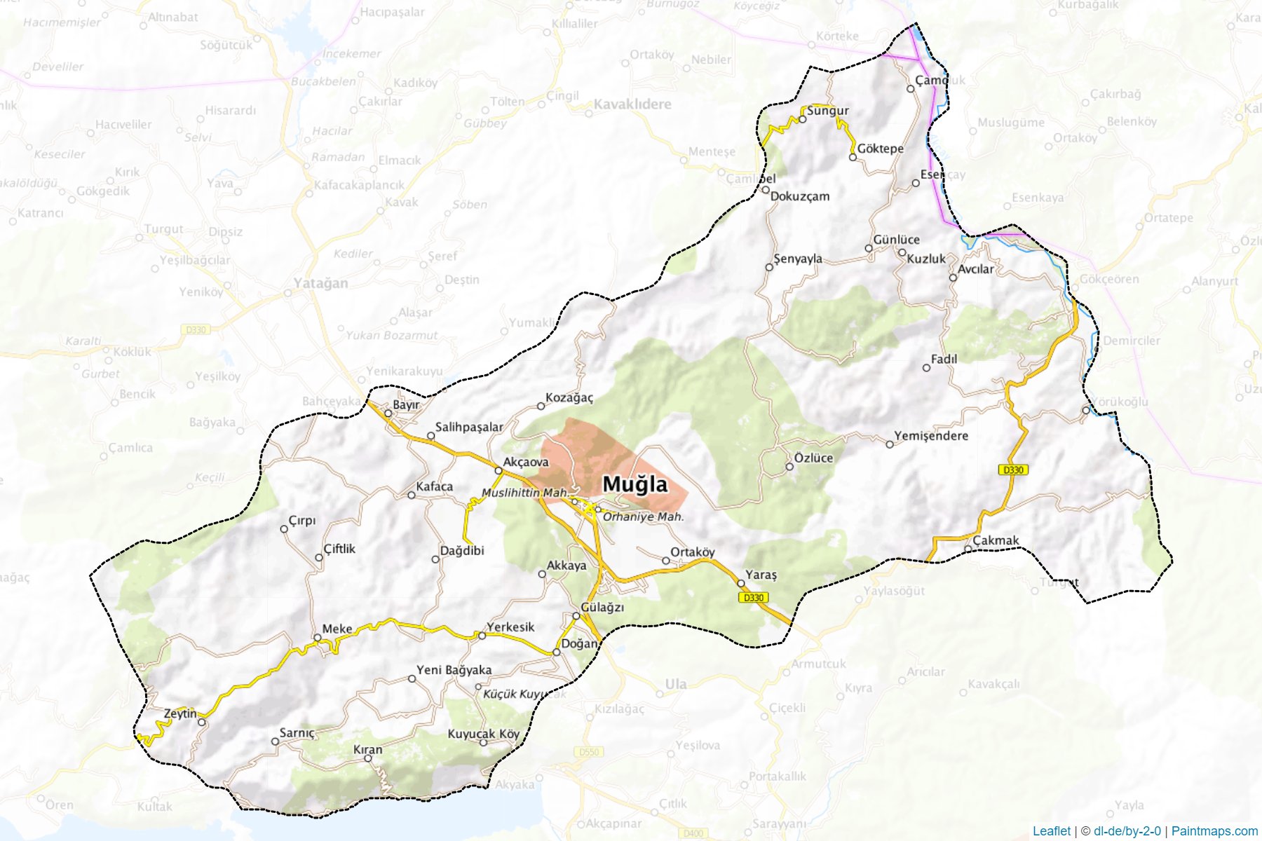 Merkez (Mugla) Map Cropping Samples-1