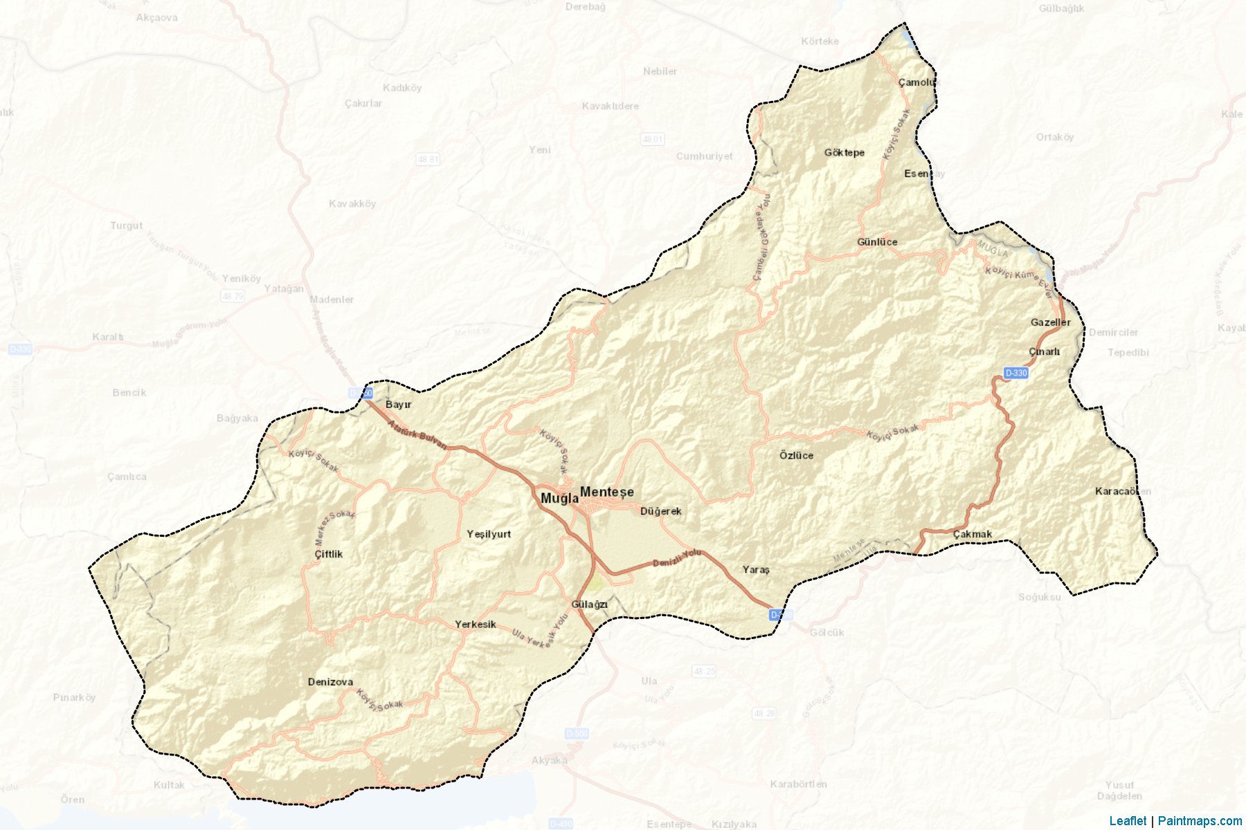 Merkez (Mugla) Map Cropping Samples-2