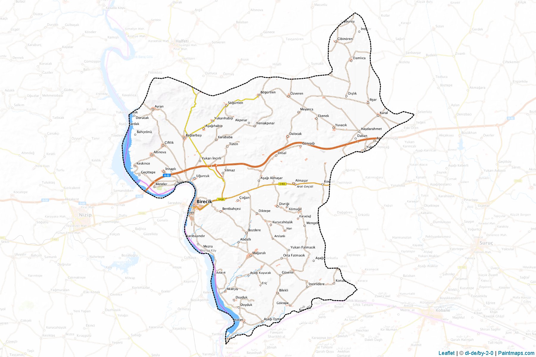 Birecik (Sanliurfa) Map Cropping Samples-1