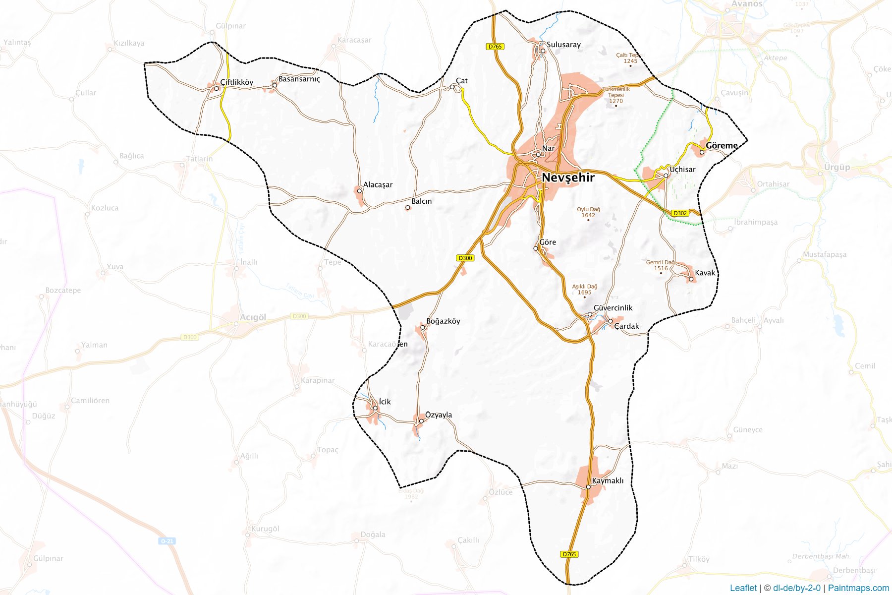 Merkez (Nevsehir) Map Cropping Samples-1