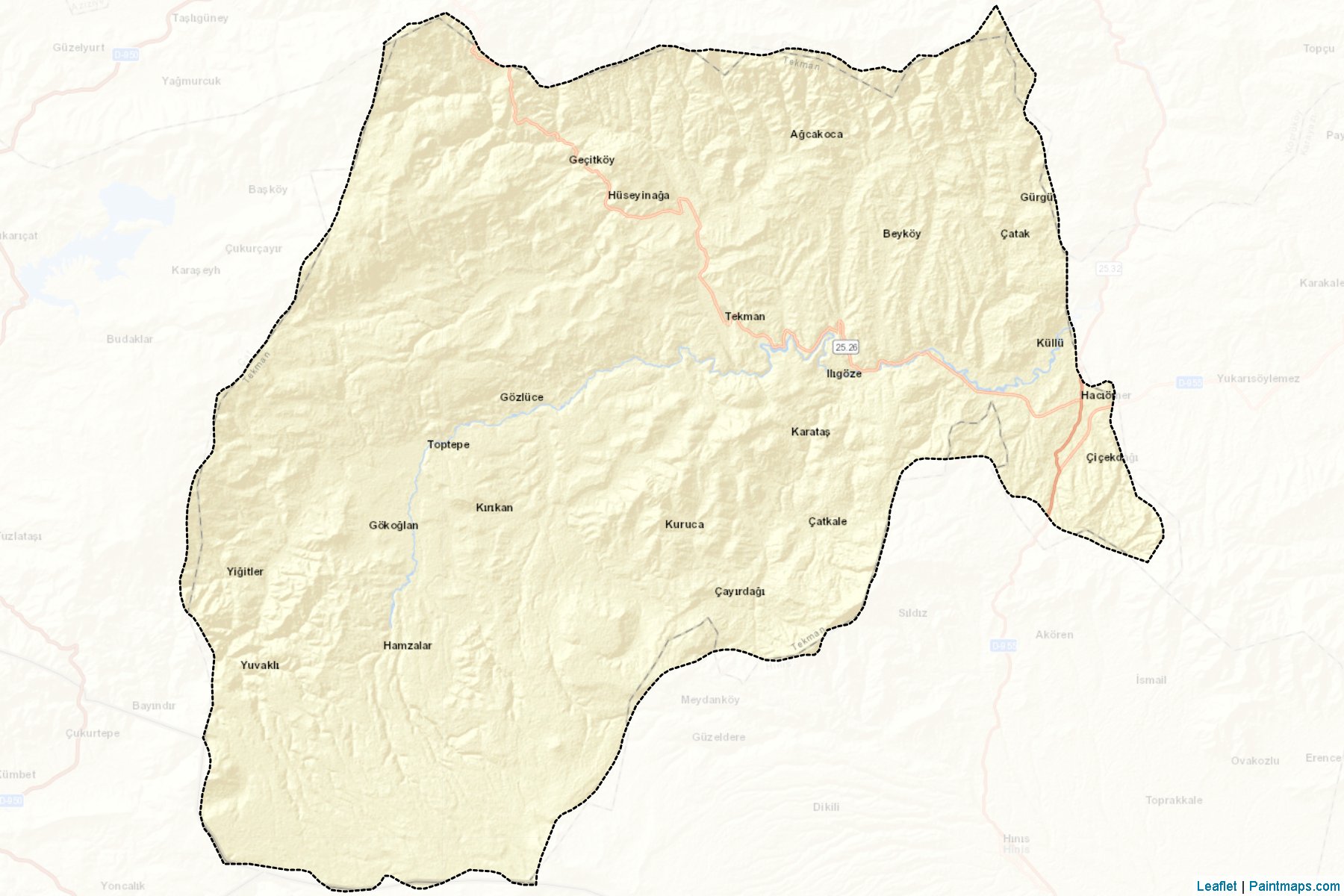 Muestras de recorte de mapas Tekman (Erzurum)-2