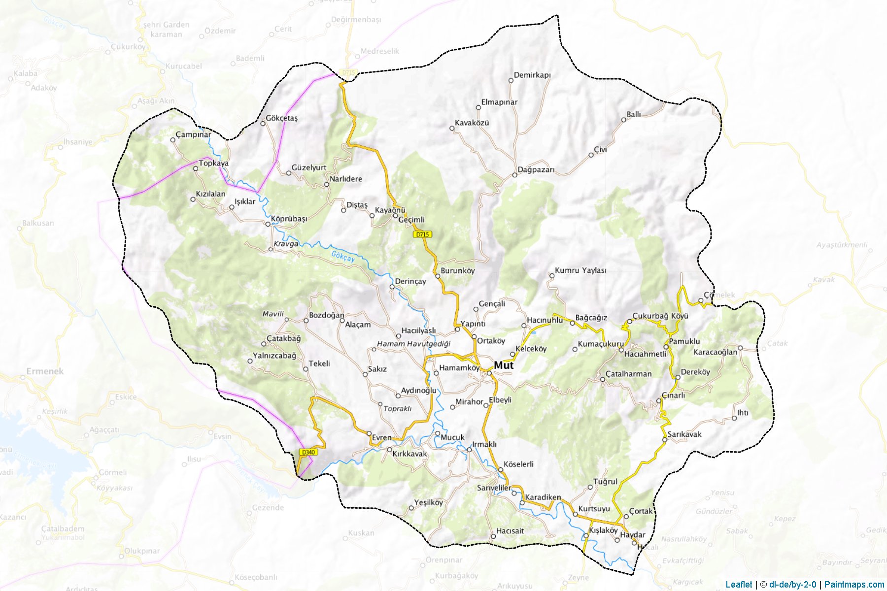 Mut (Mersin) Map Cropping Samples-1