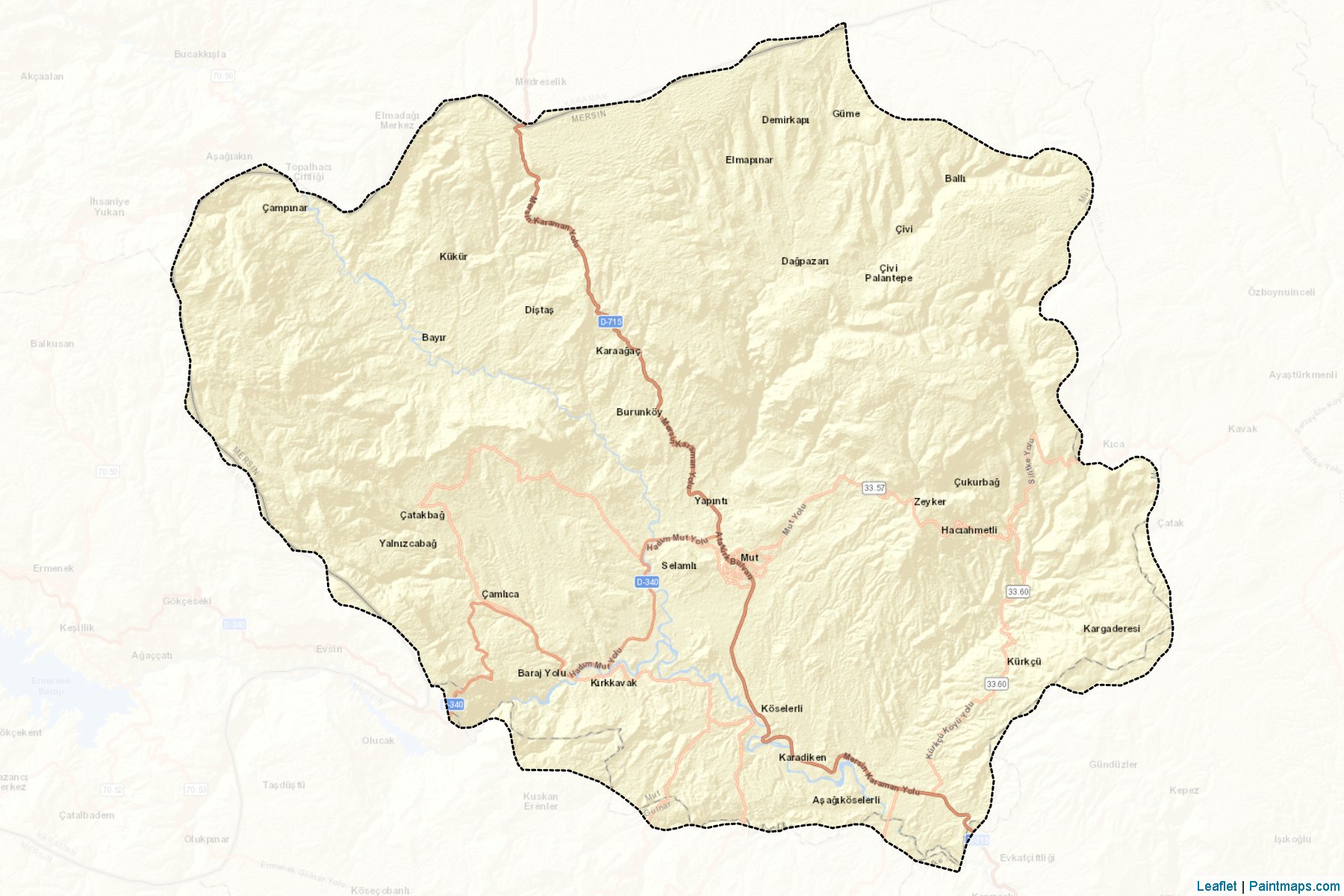 Mut (Mersin) Map Cropping Samples-2