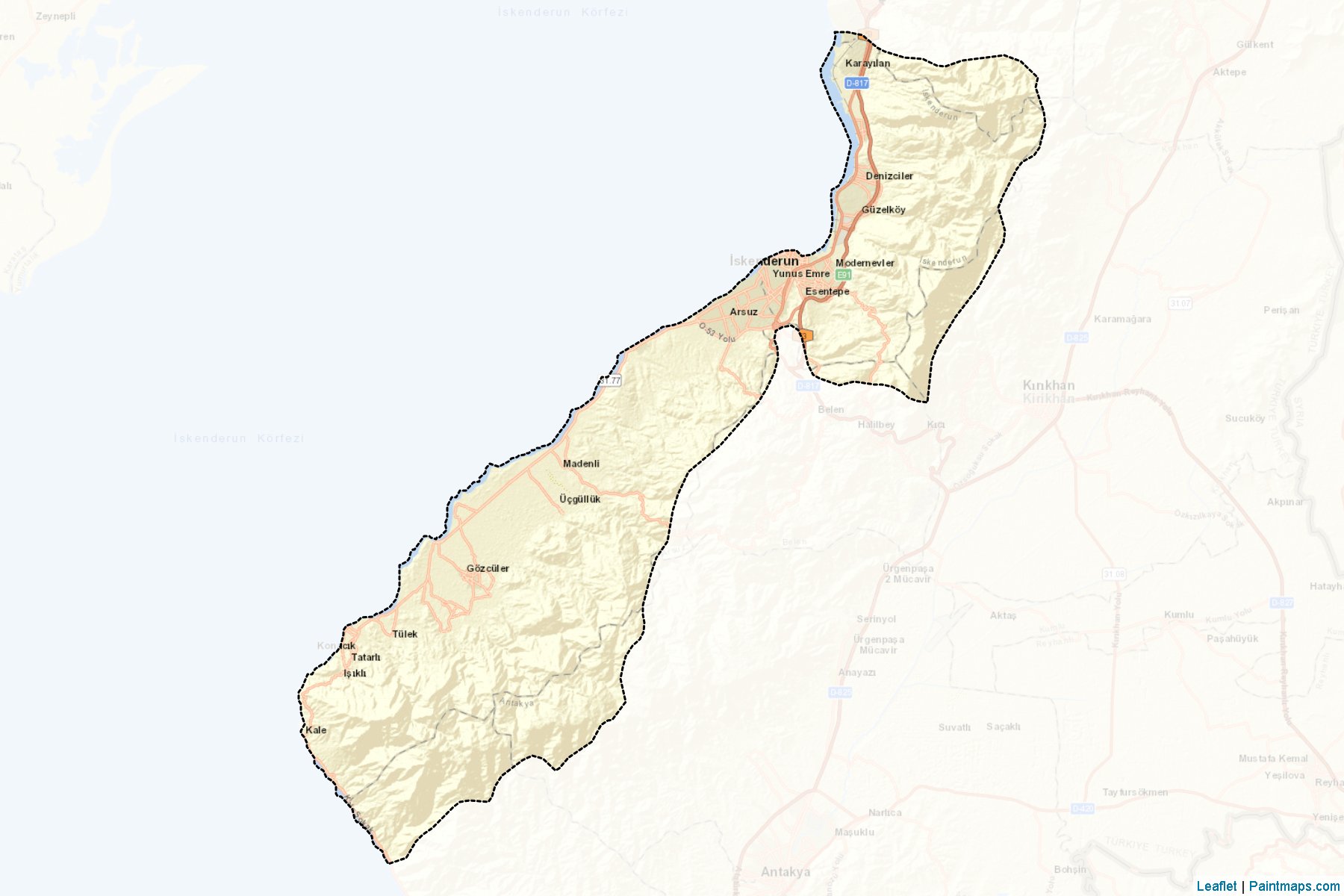 Iskenderun (Hatay) Map Cropping Samples-2