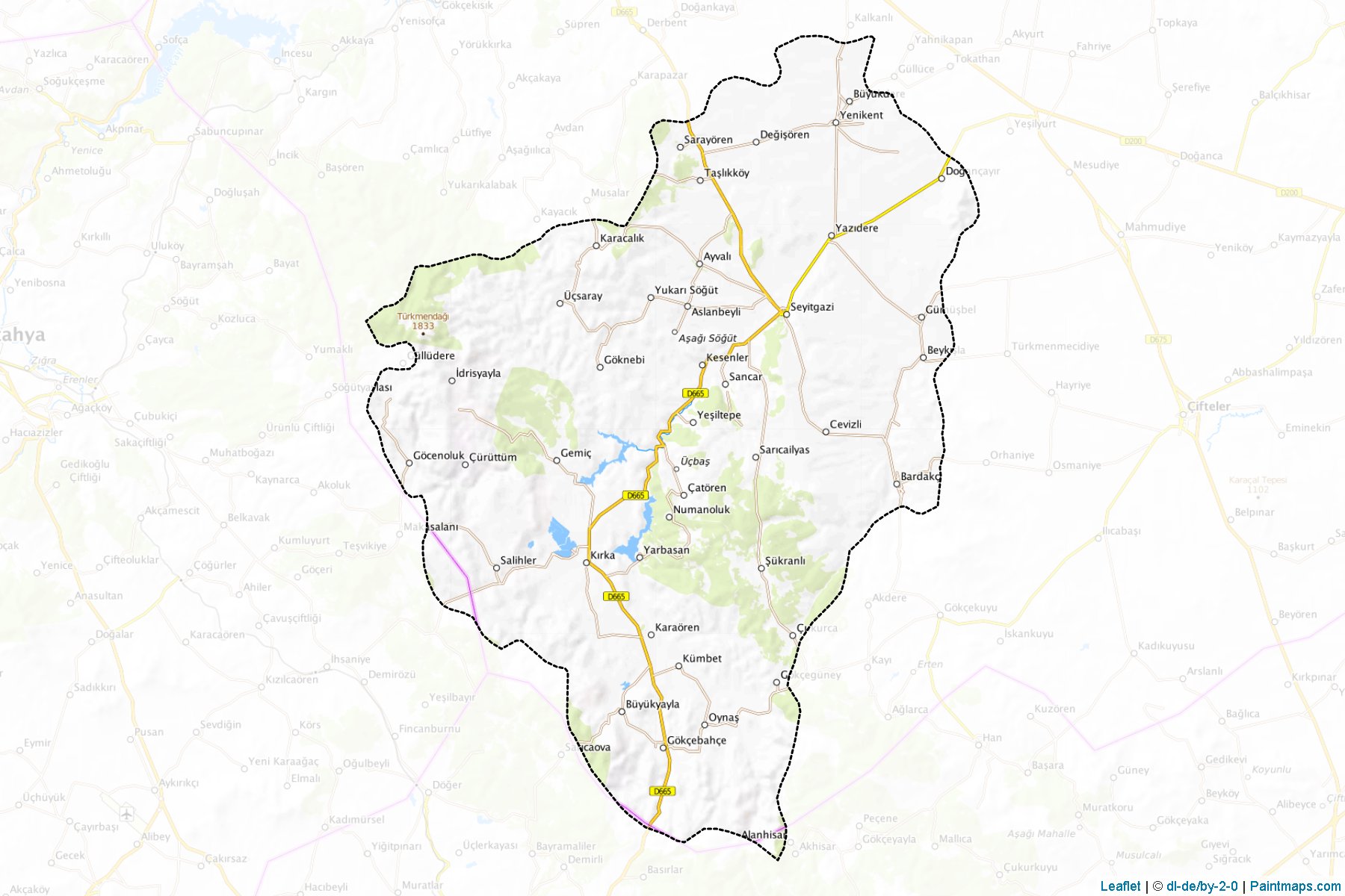 Muestras de recorte de mapas Seyitgazi (Eskisehir)-1