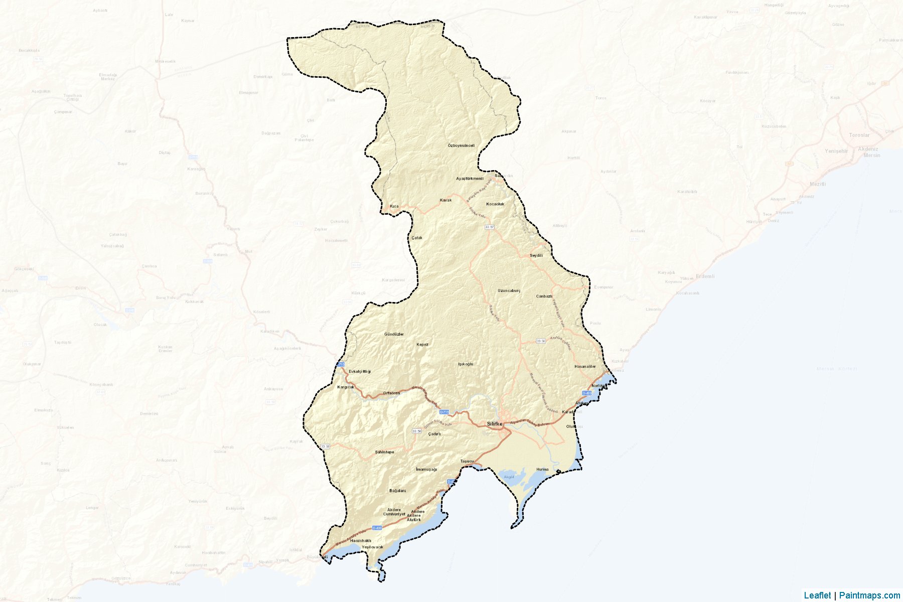 Silifke (Mersin) Map Cropping Samples-2