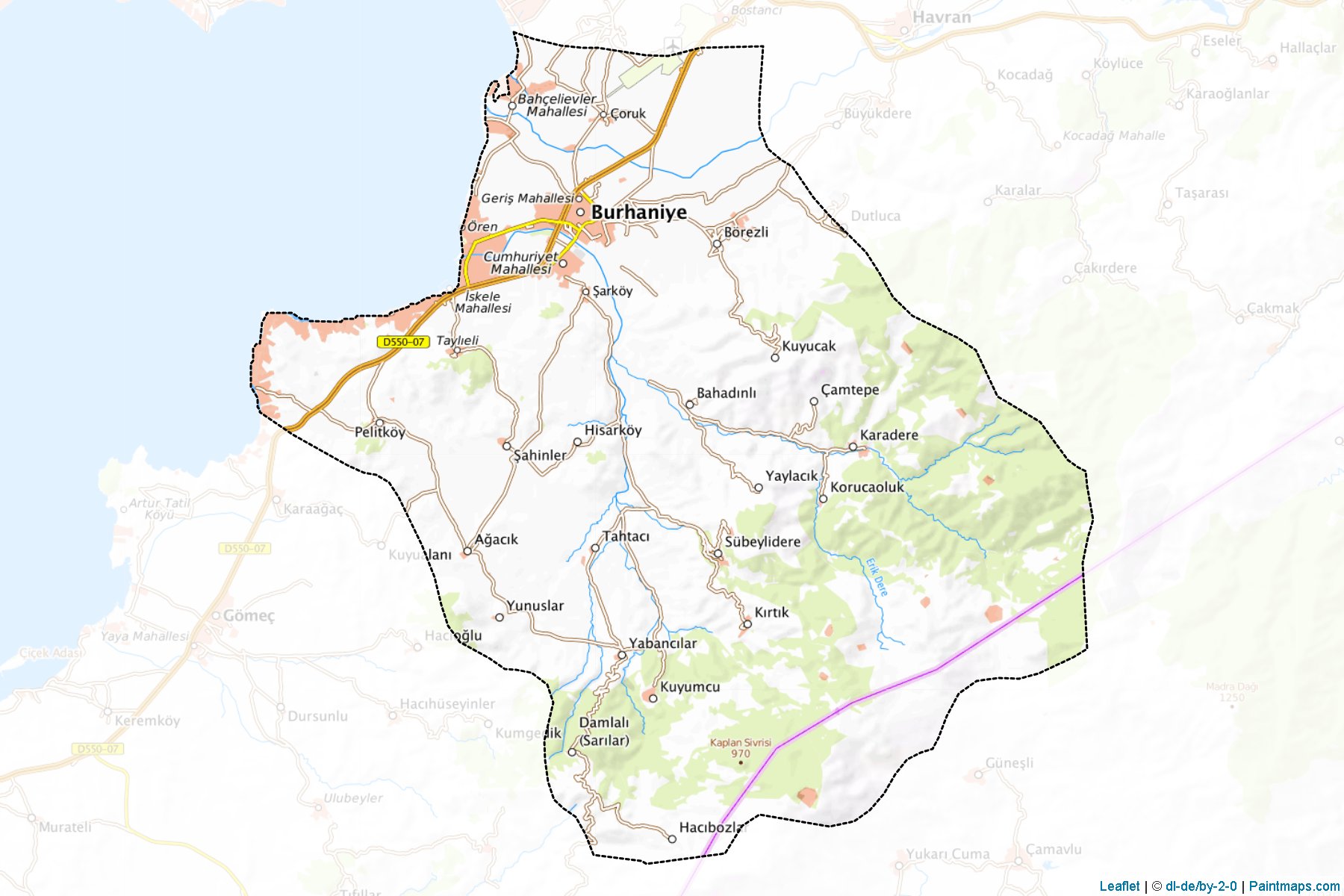 Burhaniye (Balikesir) Map Cropping Samples-1