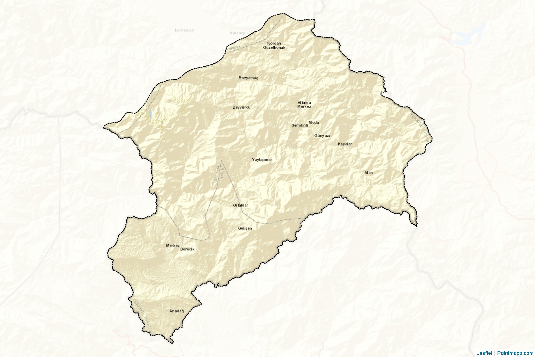 Semdinli (Hakkari) Map Cropping Samples-2