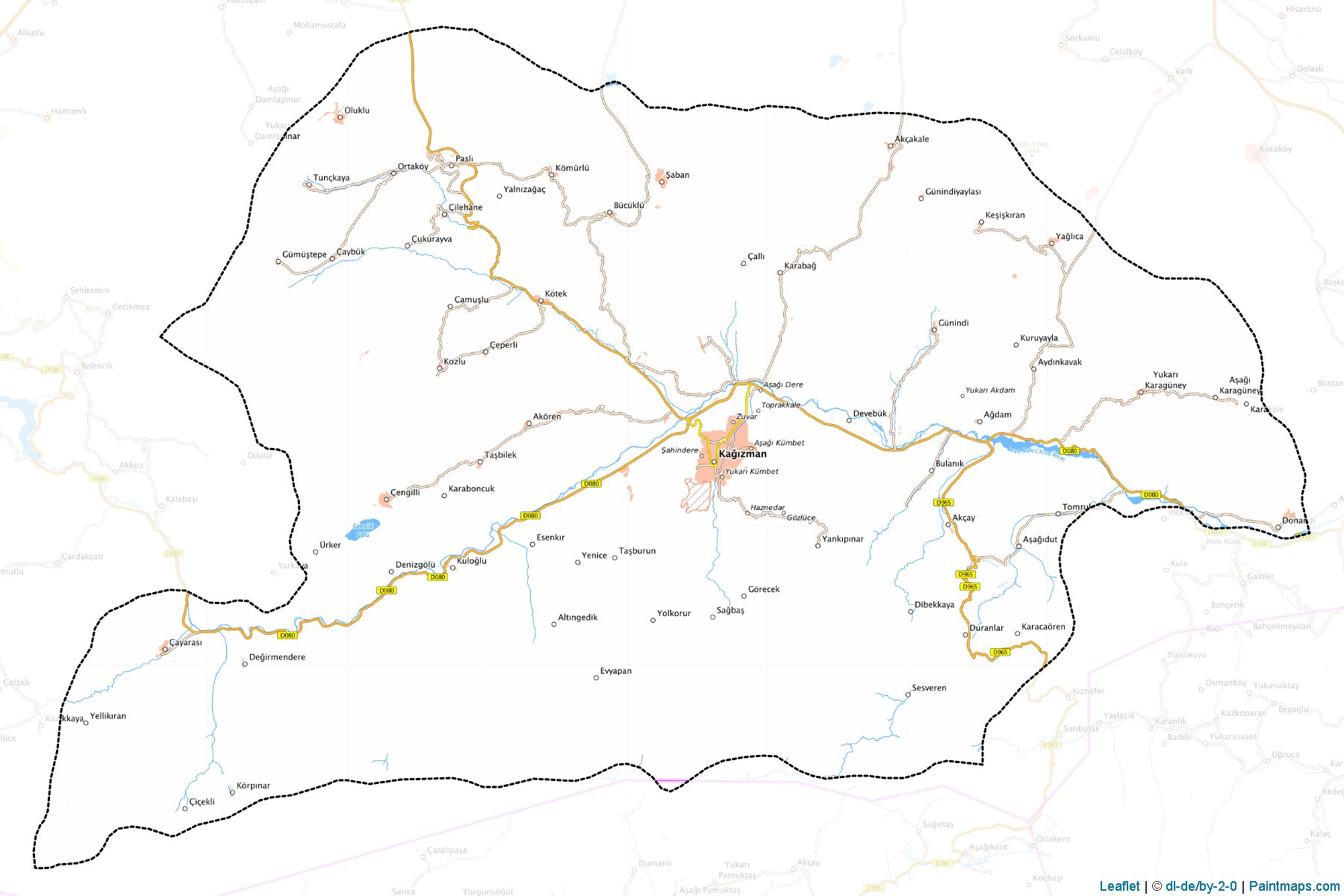 Kagizman (Kars) Map Cropping Samples-1