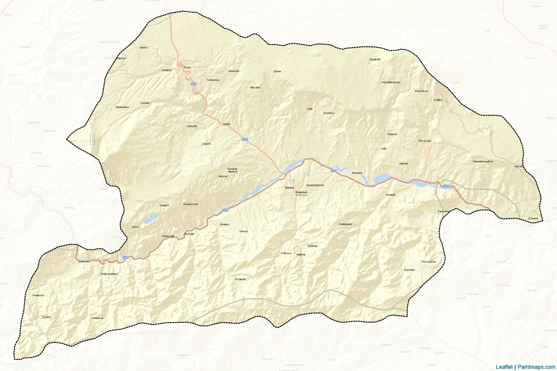 Kagizman (Kars) Map Cropping Samples-2