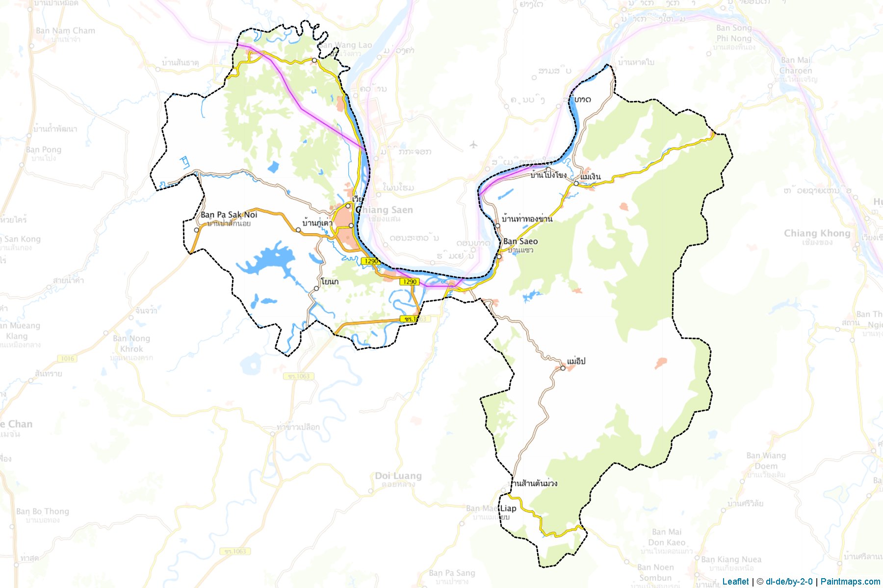 Chiang Saen (Chiang Rai) Map Cropping Samples-1