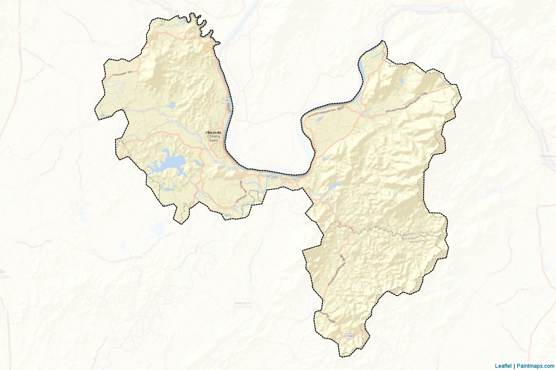 Chiang Saen (Chiang Rai) Map Cropping Samples-2