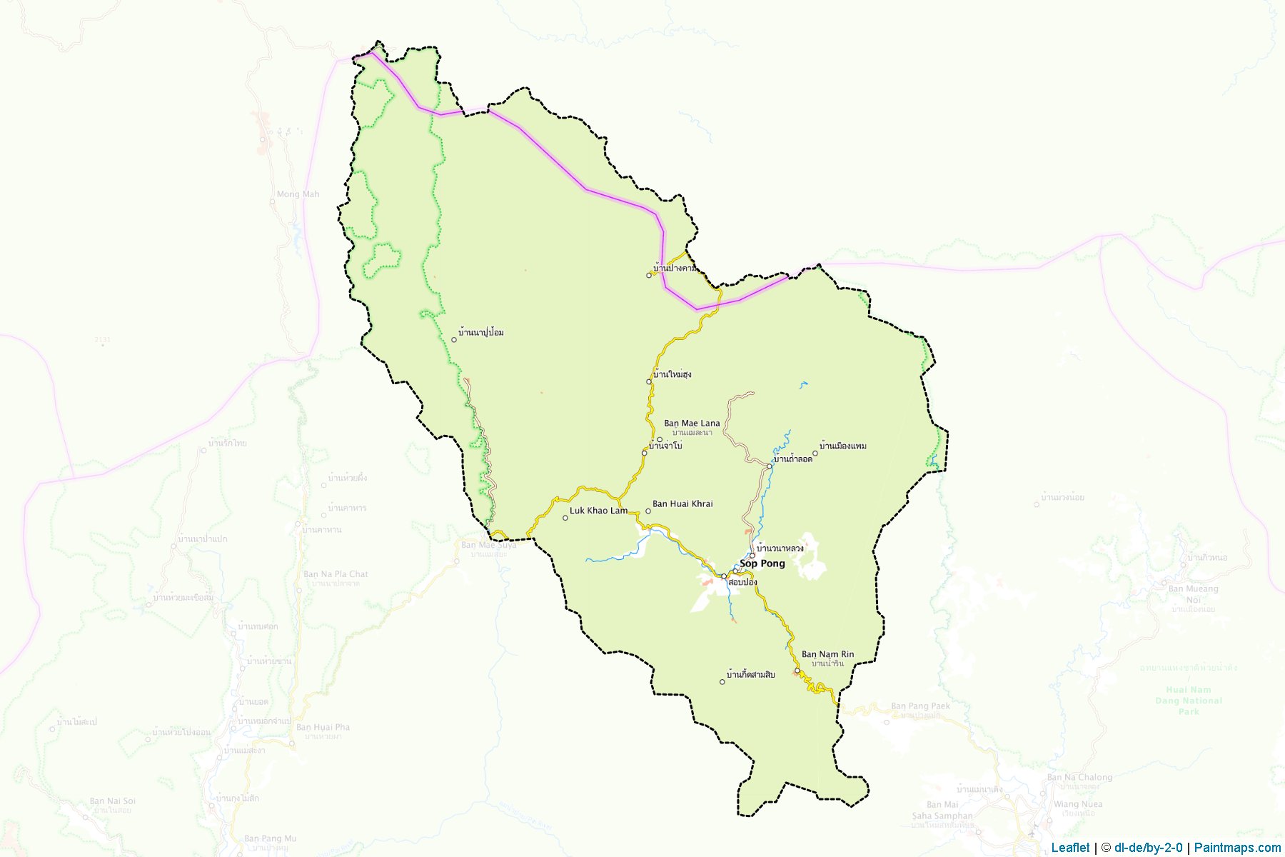 Pang Mapha (Mae Hong Son) Map Cropping Samples-1