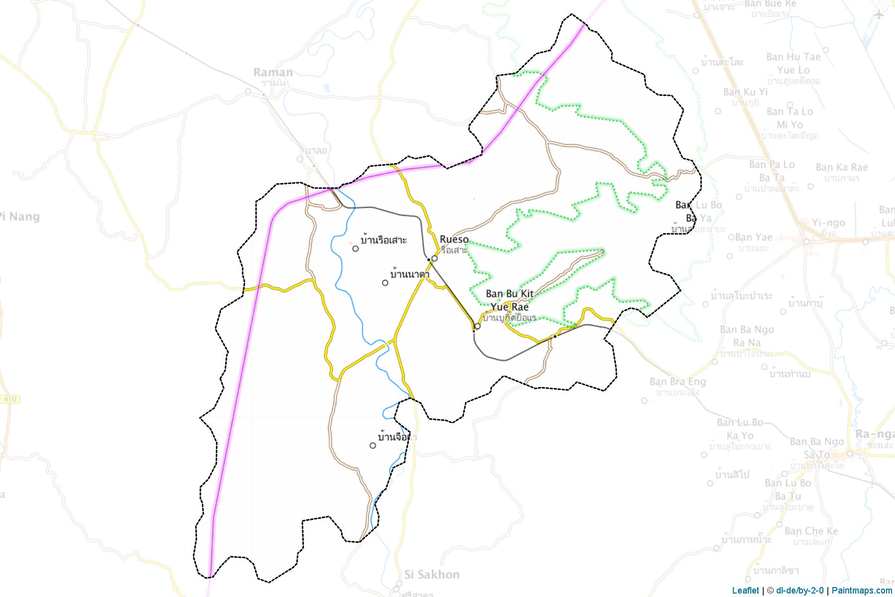 Ruso (Narathiwat) Haritası Örnekleri-1