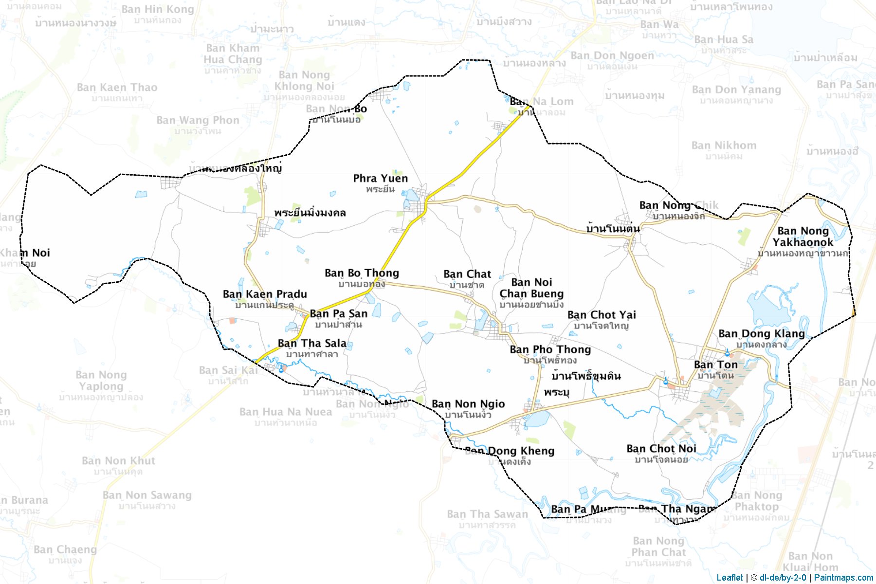 Phra Yuen (Khon Kaen) Map Cropping Samples-1