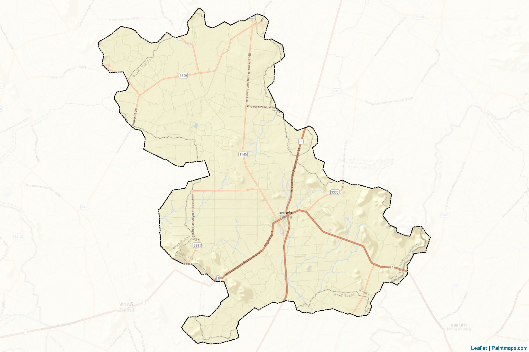 Tak Fa (Nakhon Sawan) Haritası Örnekleri-2