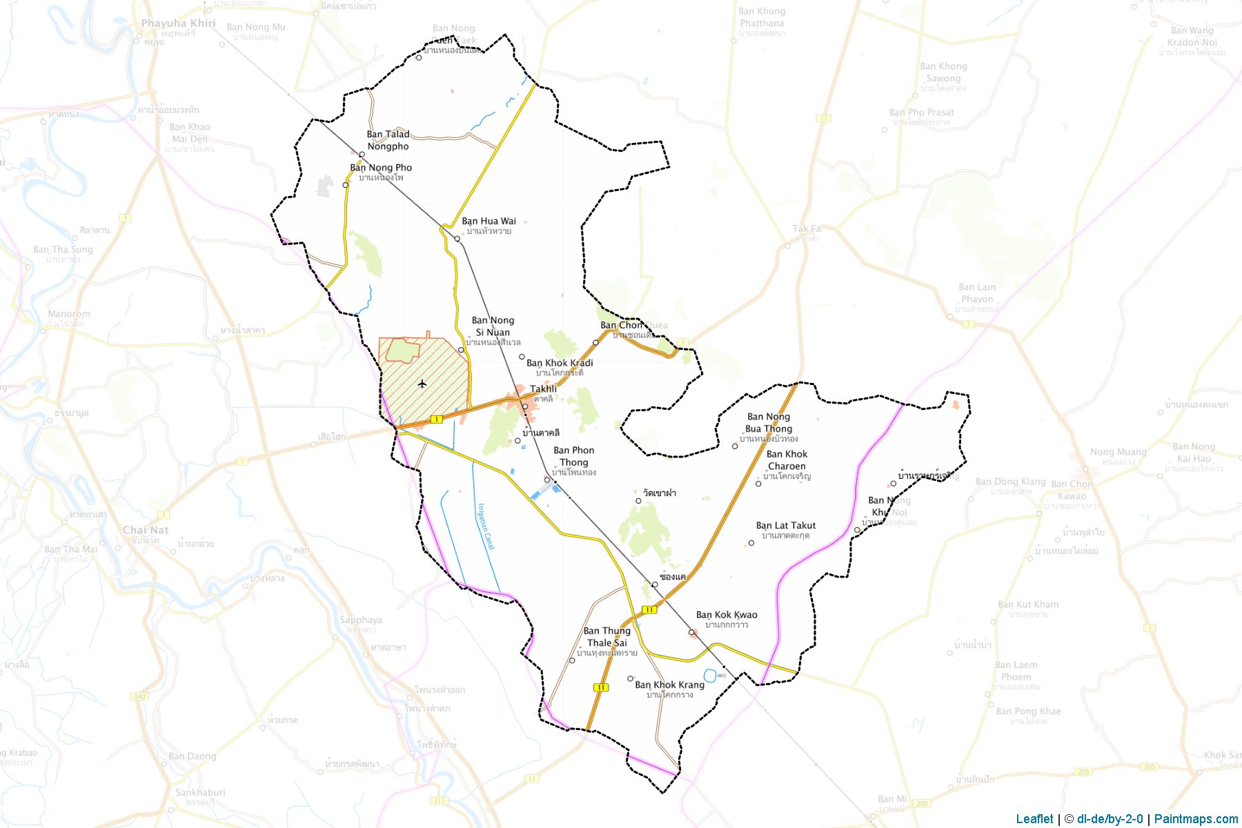 Takhli (Nakhon Sawan) Map Cropping Samples-1