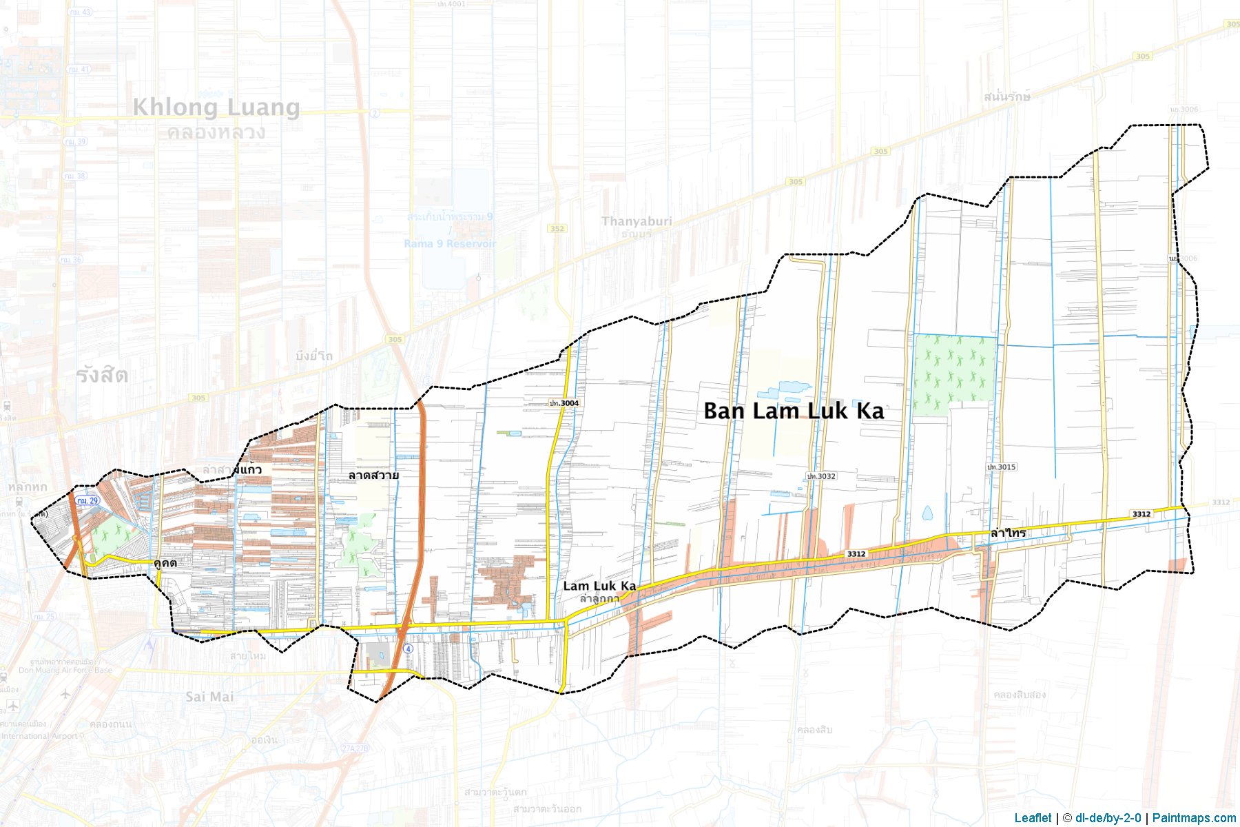 Lam Luk Ka (Pathum Thani) Map Cropping Samples-1