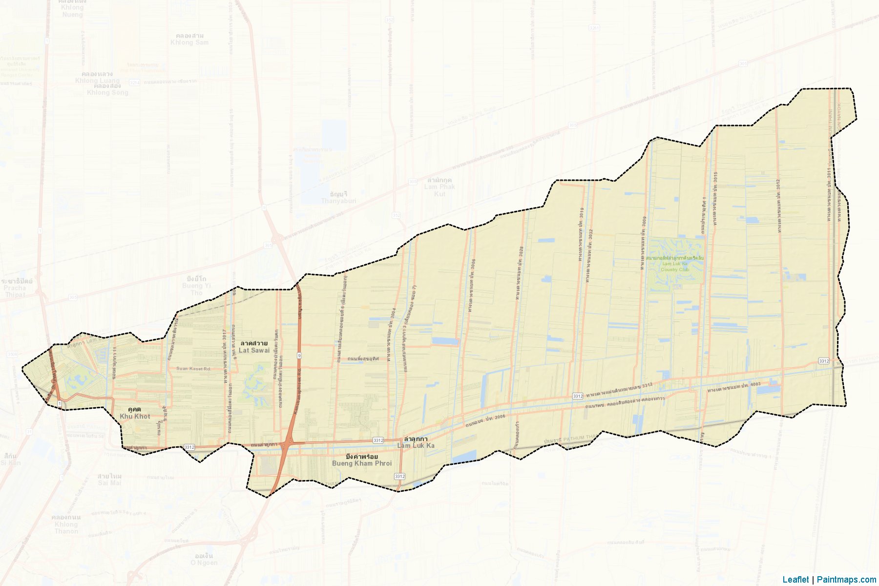 Lam Luk Ka (Pathum Thani) Map Cropping Samples-2