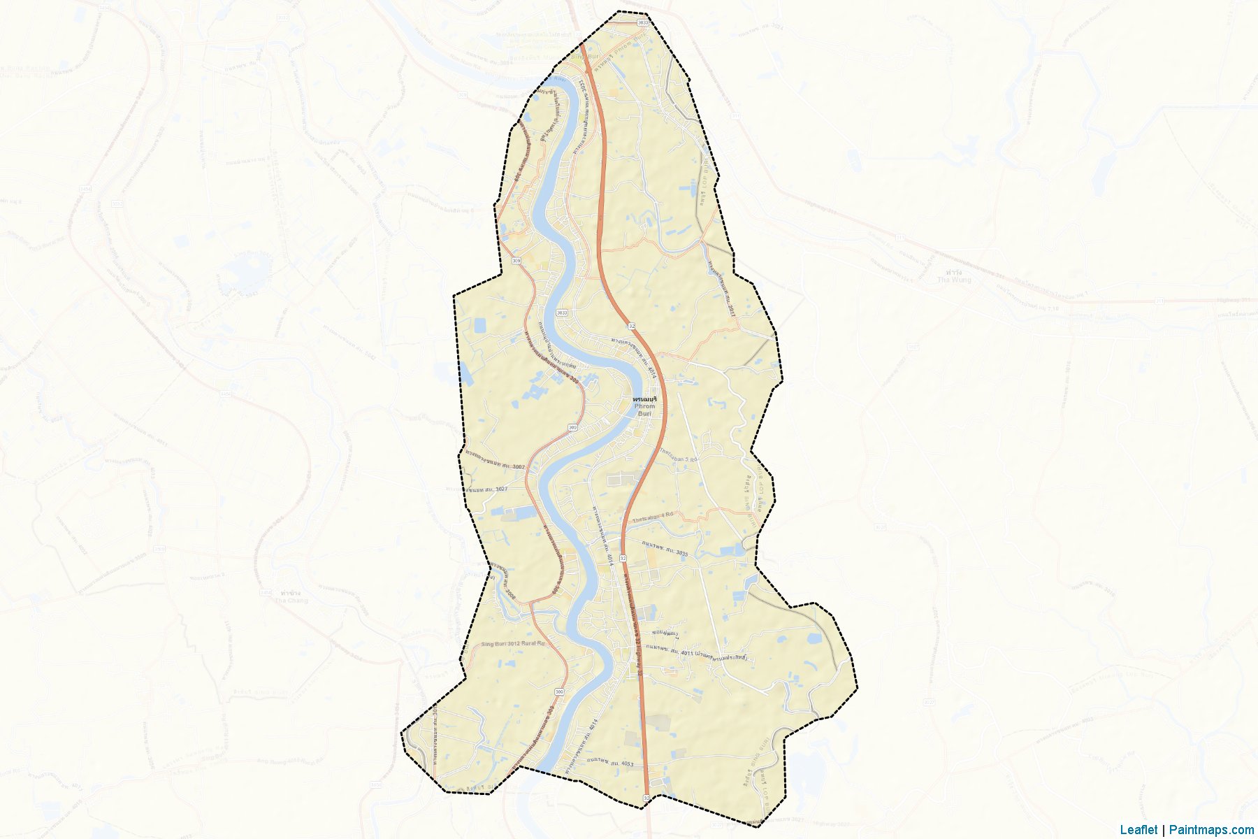 Phrom Buri (Sing Buri) Map Cropping Samples-2