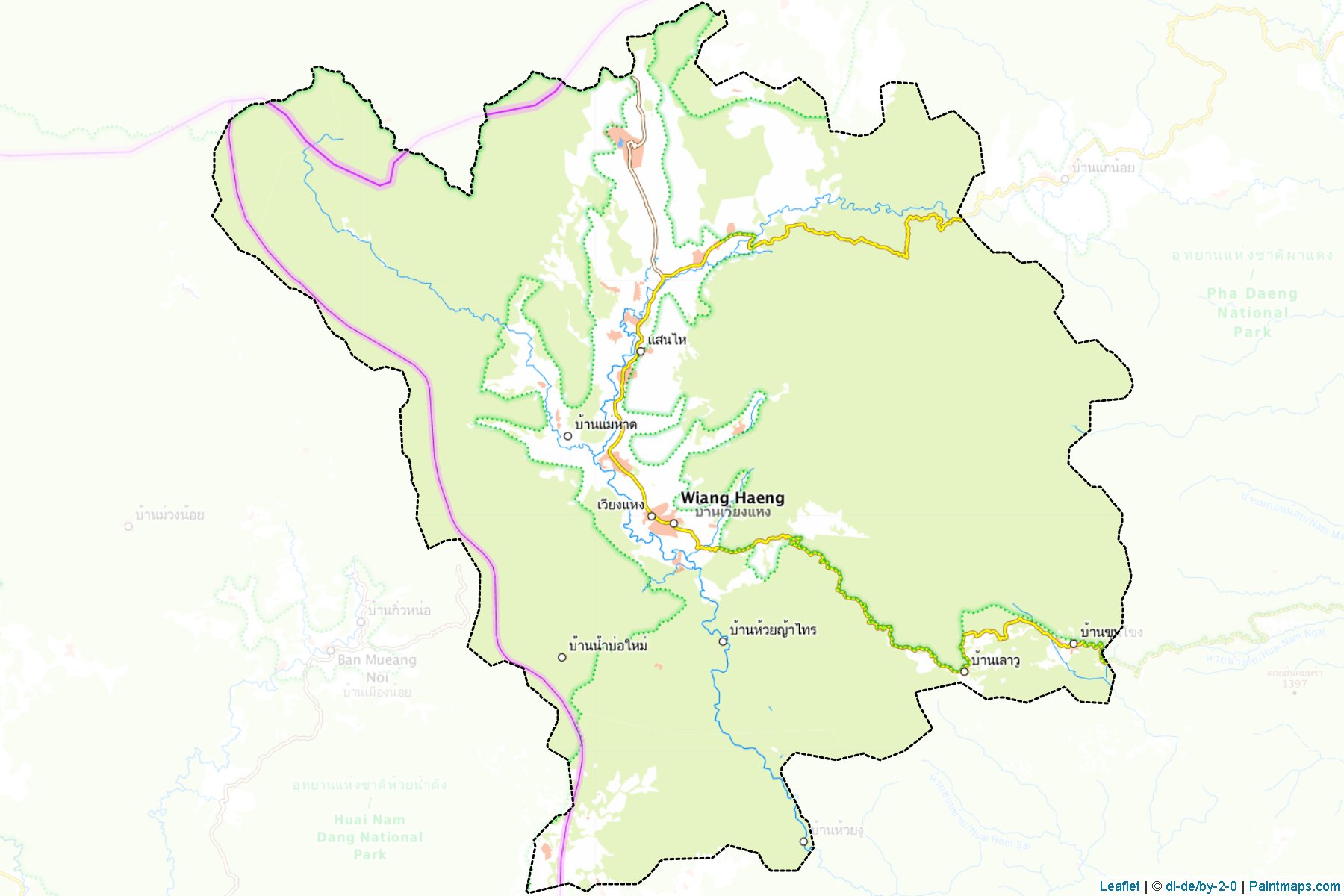 Wiang Haeng (Chiang Mai) Map Cropping Samples-1