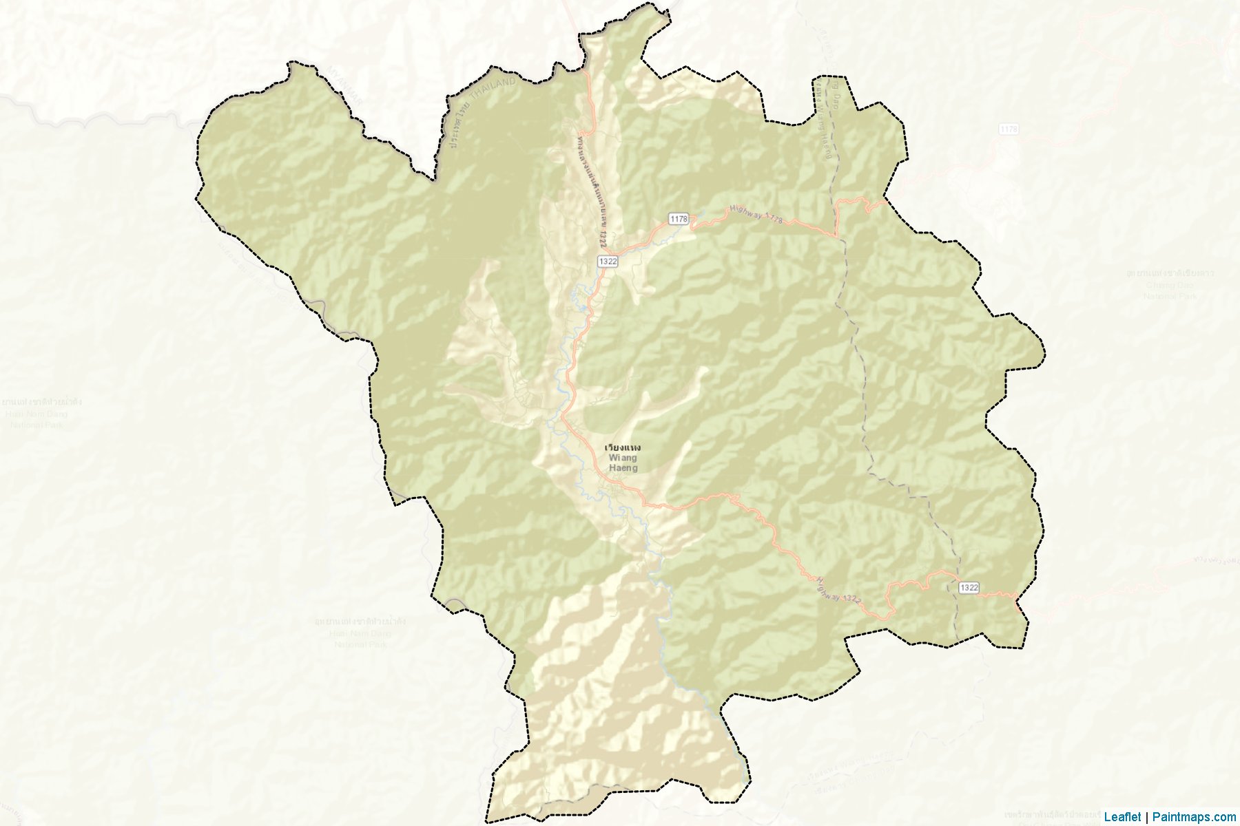 Wiang Haeng (Chiang Mai) Map Cropping Samples-2