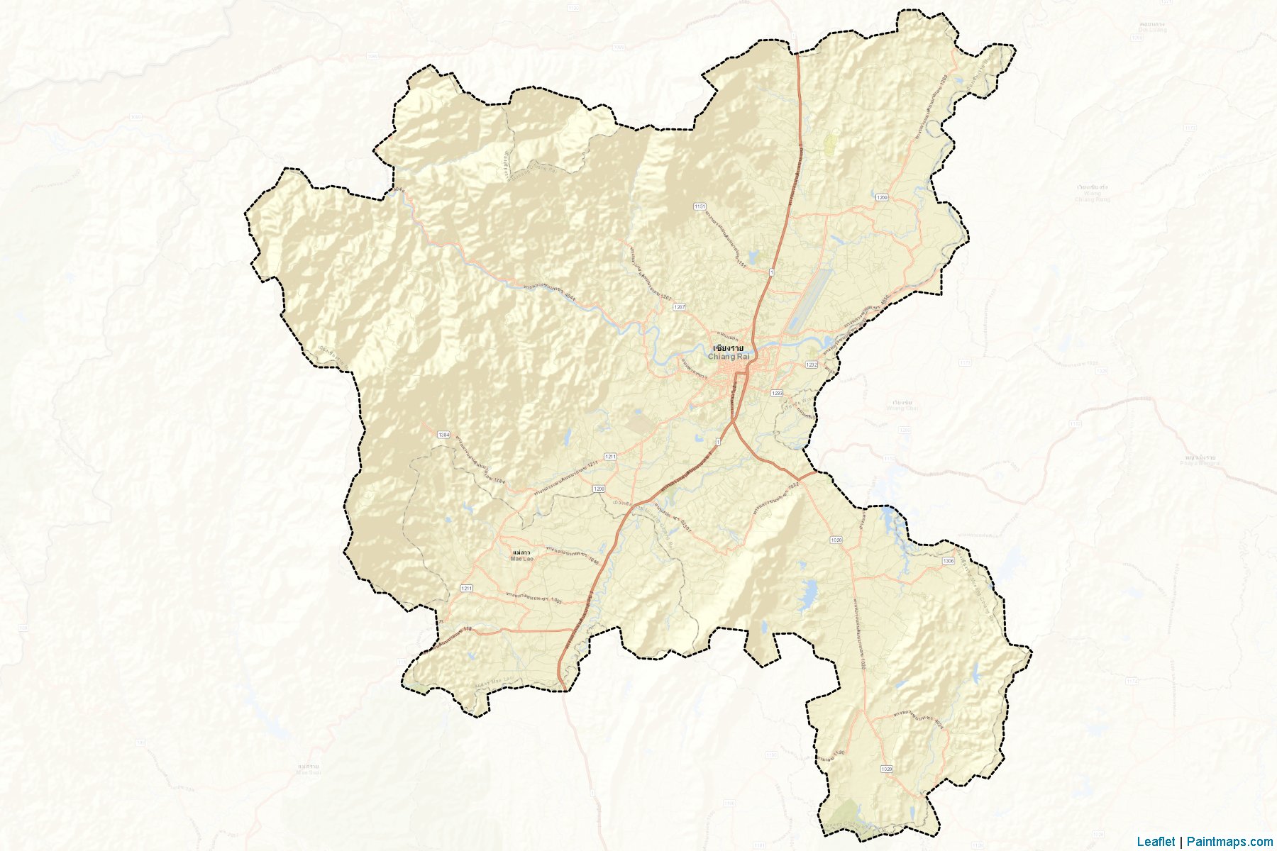 Chiang Rai (Chiang Rai) Map Cropping Samples-2