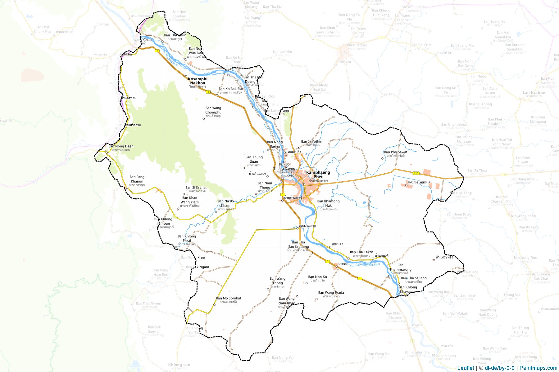 Kamphaeng Phet (Kamphaeng Phet) Map Cropping Samples-1