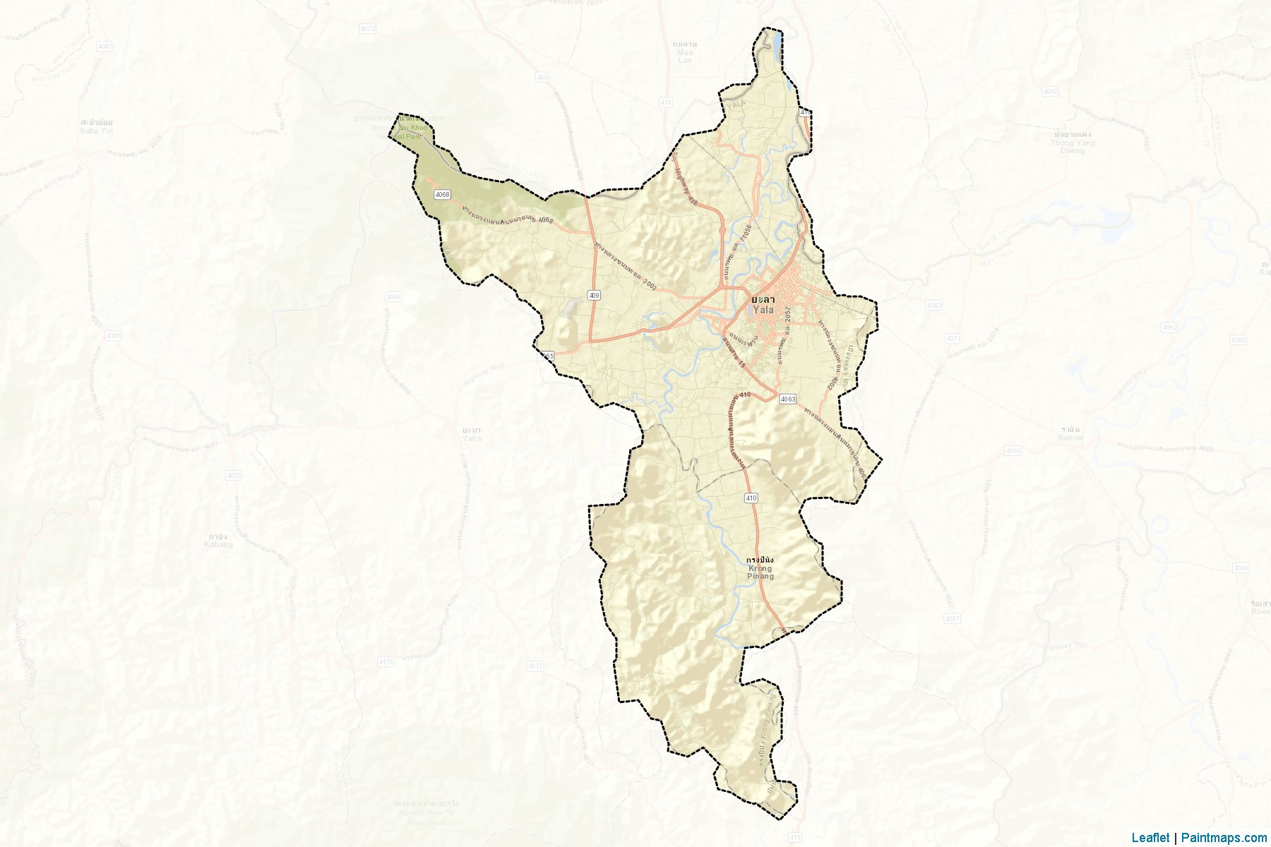 Krong Pinang (Yala) Map Cropping Samples-2