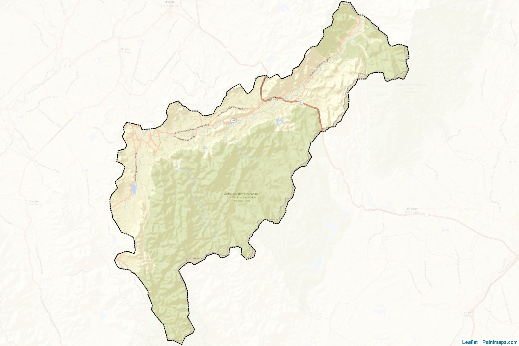 Mae Tha (Lamphun) Map Cropping Samples-2