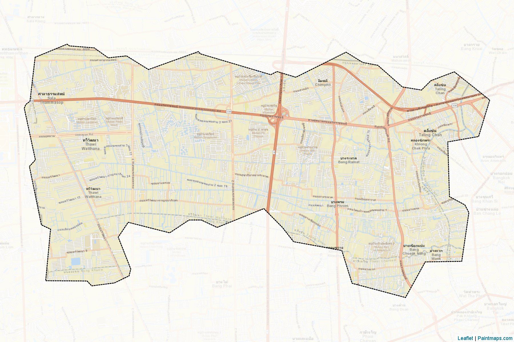 Thawi Watthana (Bangkok) Map Cropping Samples-2