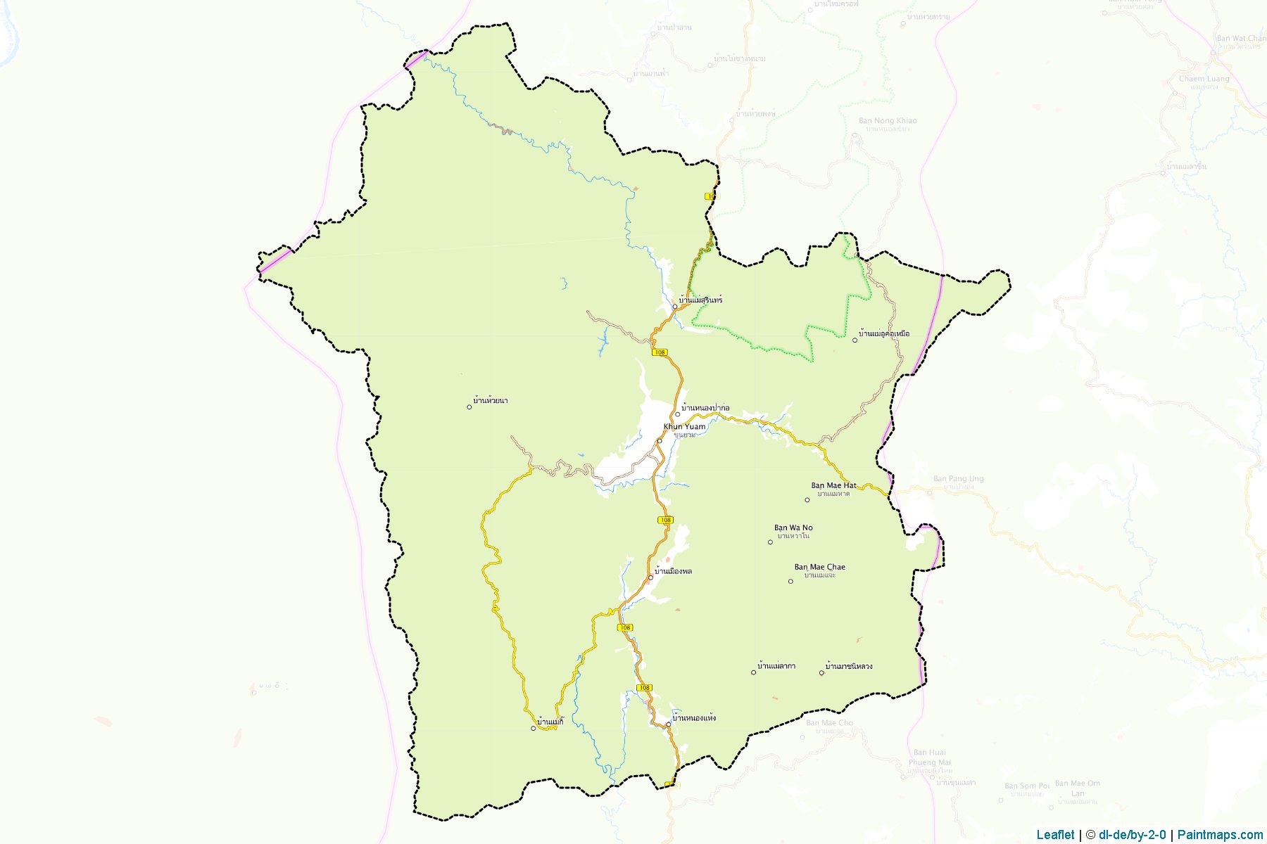 Khun Yuam (Mae Hong Son) Map Cropping Samples-1