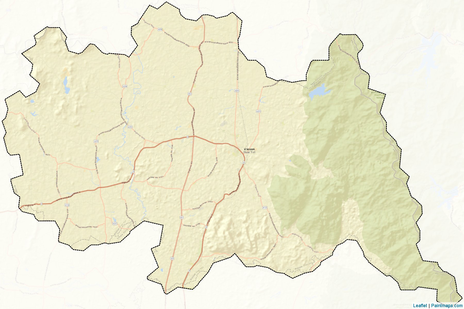 Huai Yot (Trang) Map Cropping Samples-2