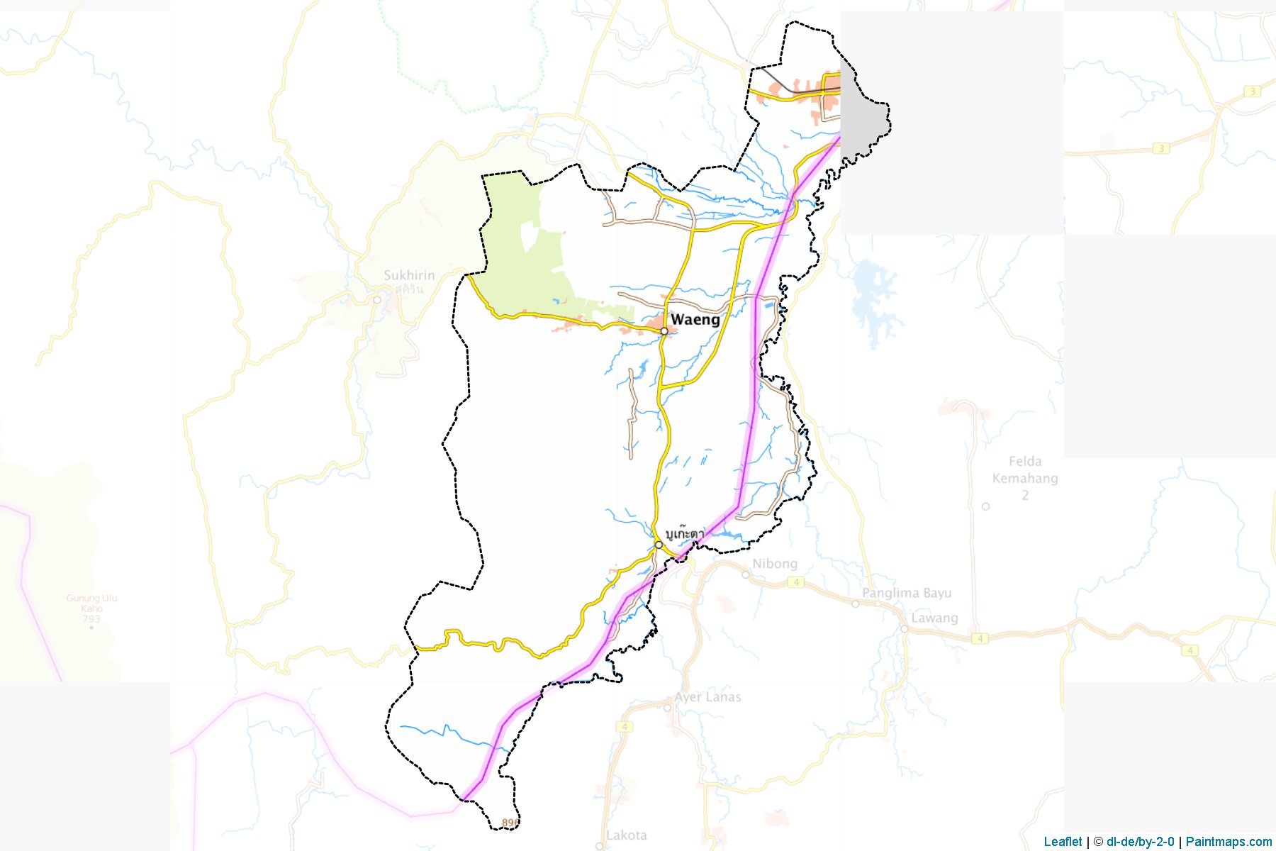 Waeng (Narathiwat) Map Cropping Samples-1