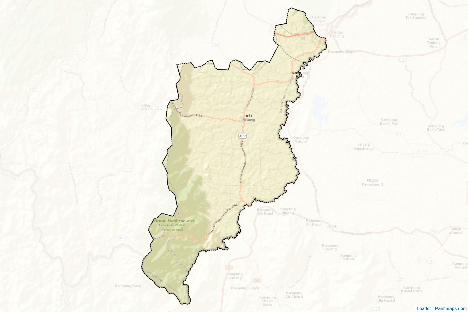 Waeng (Narathiwat) Map Cropping Samples-2