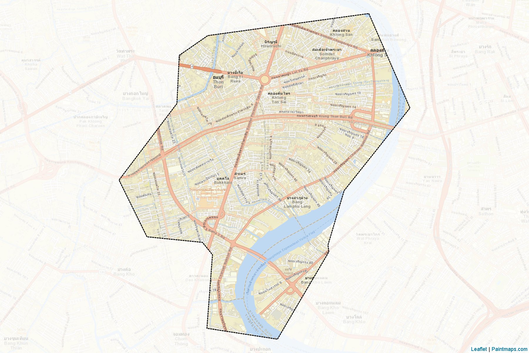 Thon Buri (Bangkok) Map Cropping Samples-2