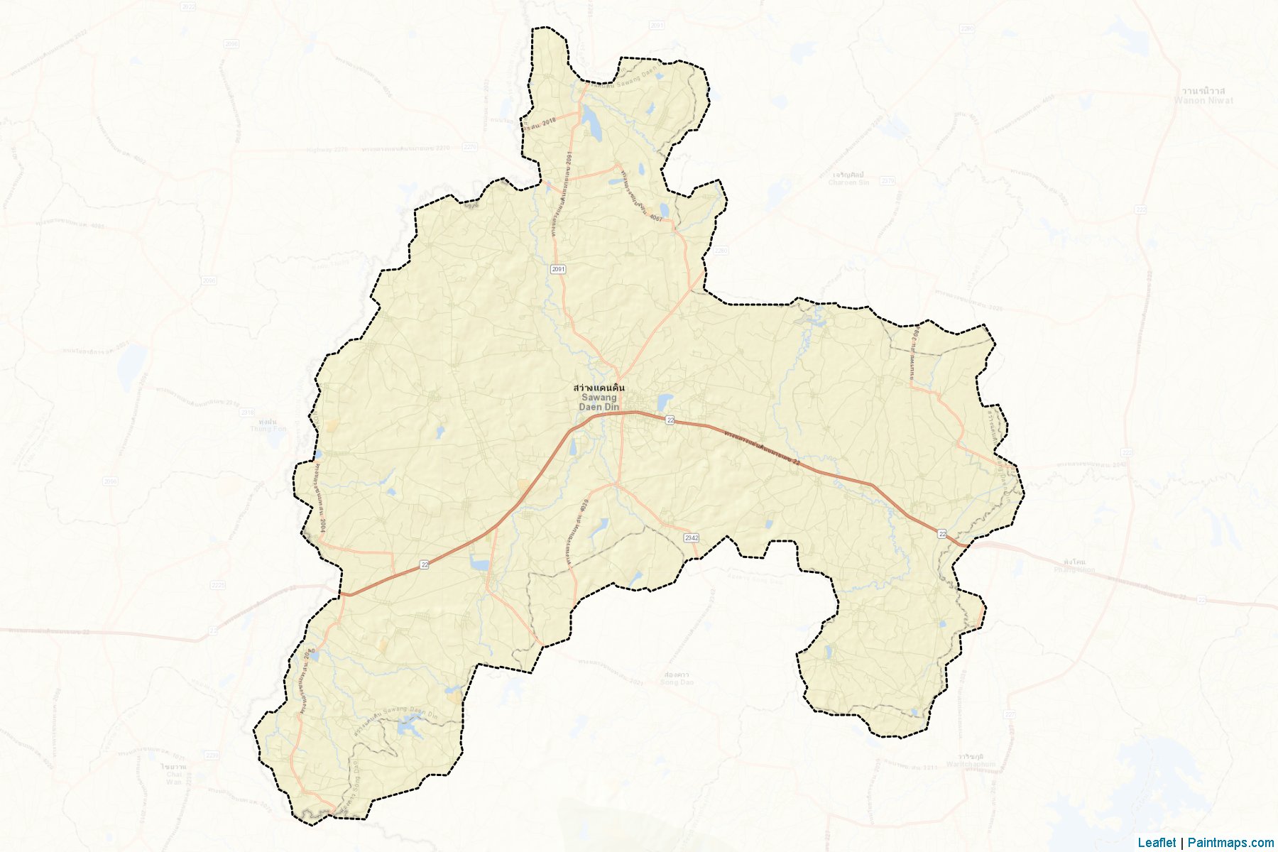 Sawang Daen Din (Sakon Nakhon) Map Cropping Samples-2