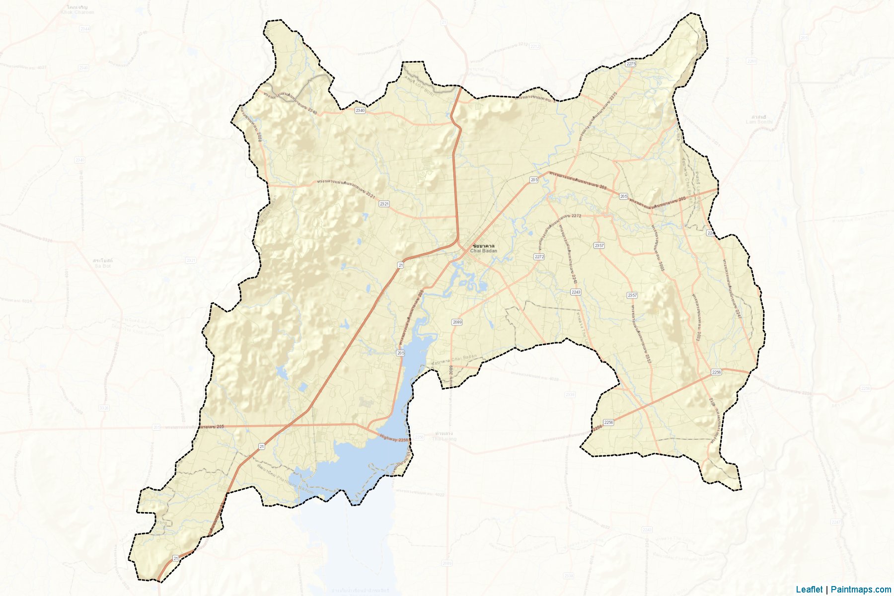 Chai Badan (Lopburi) Map Cropping Samples-2