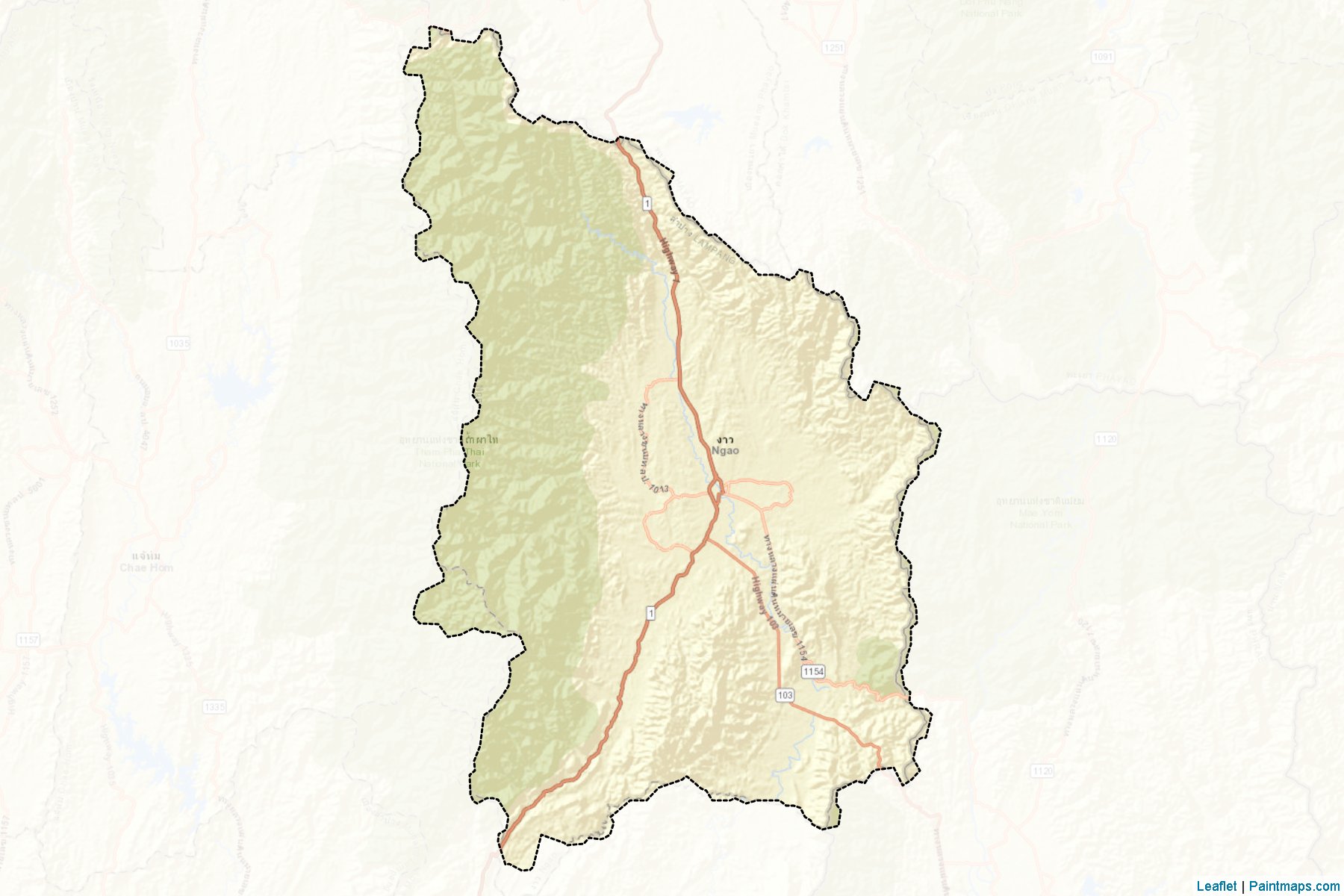 Ngao (Lampang) Map Cropping Samples-2