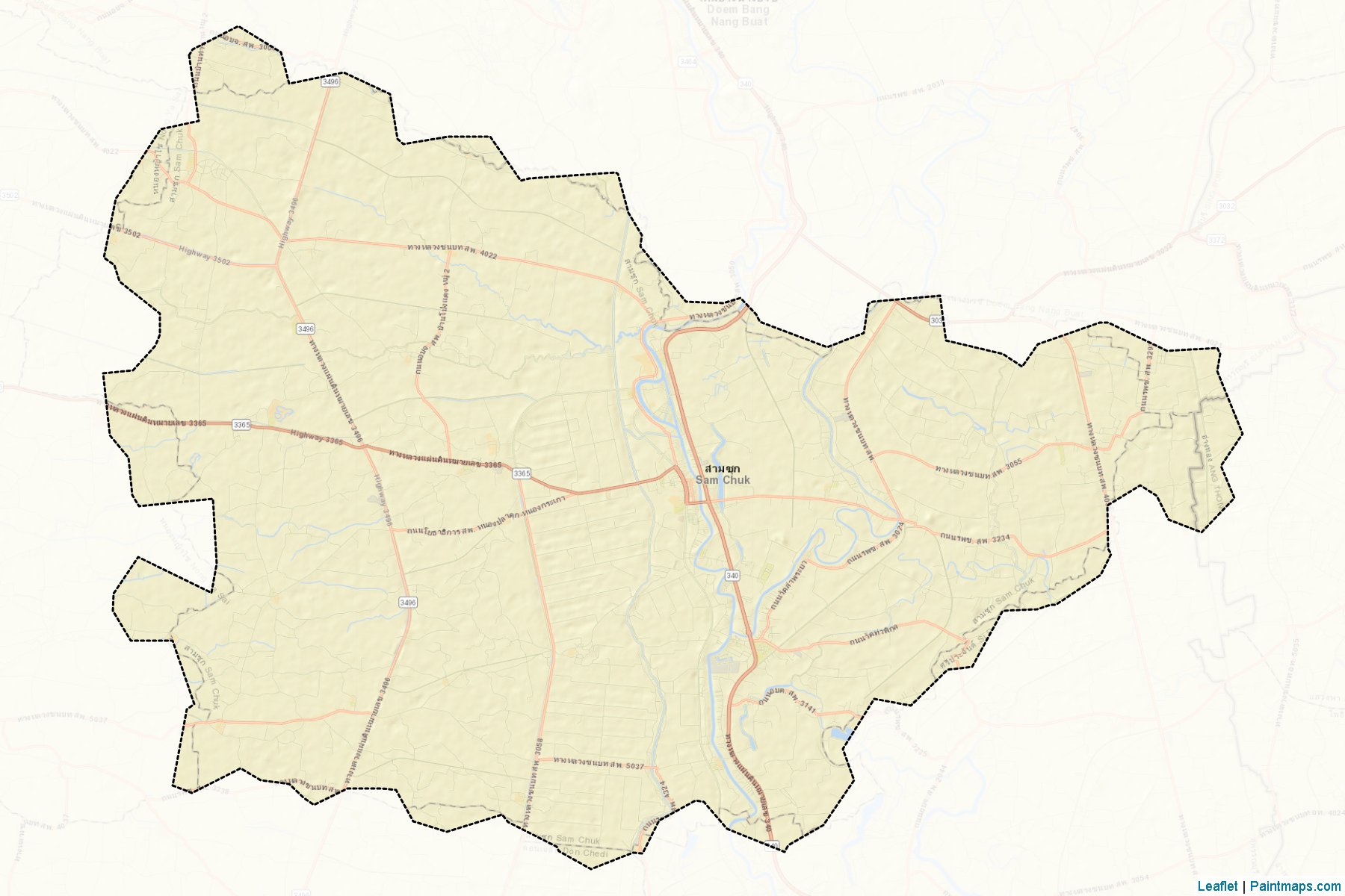 Sam Chuk (Suphan Buri) Map Cropping Samples-2