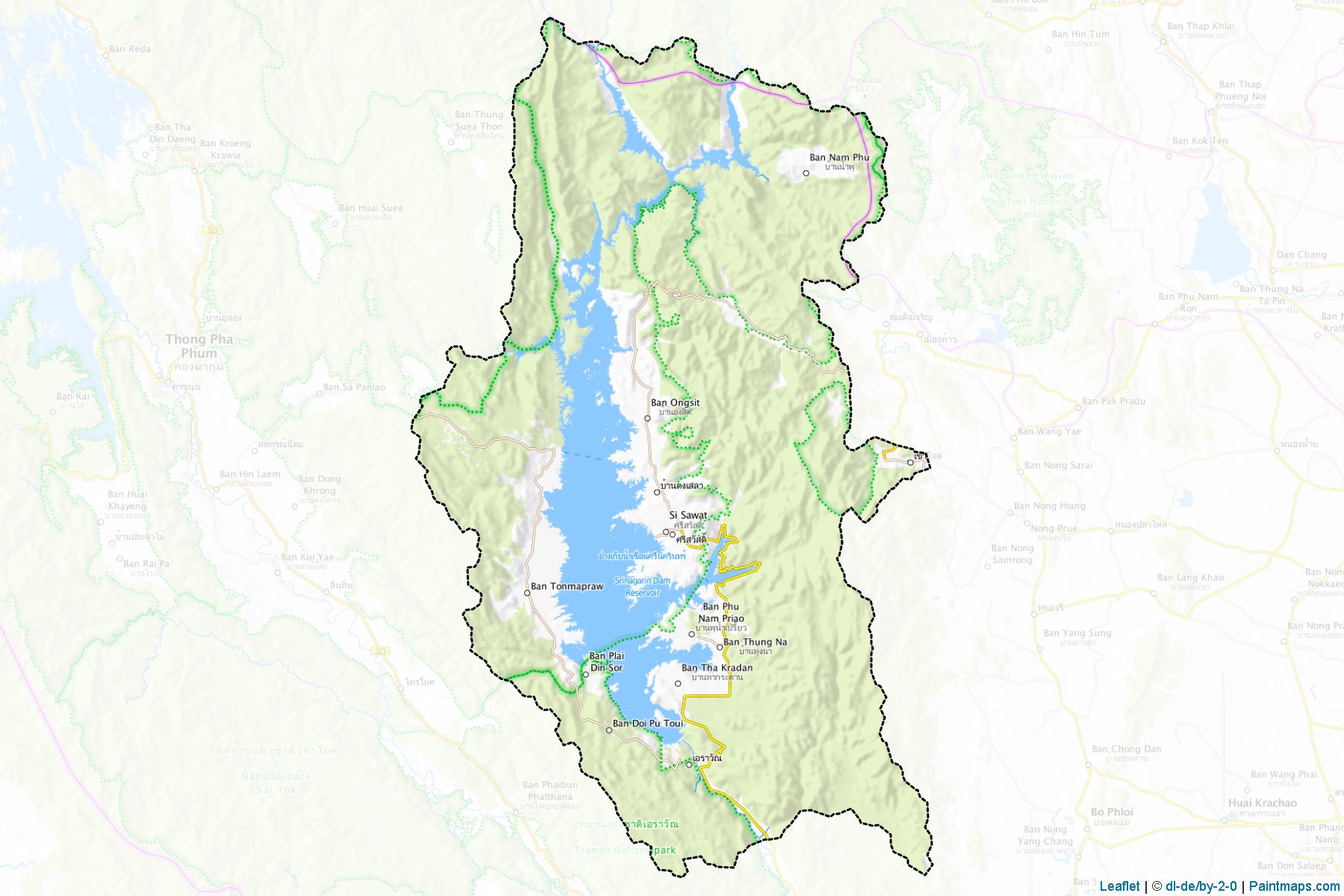 Si Sawat (Kanchanaburi) Map Cropping Samples-1