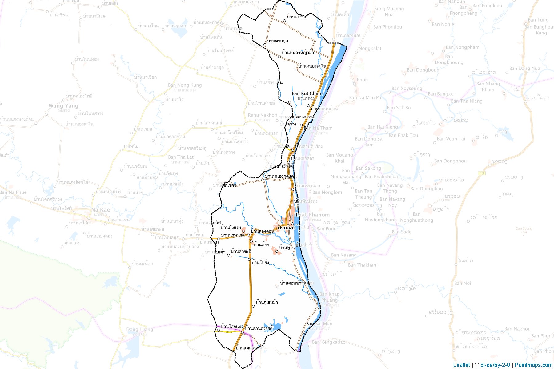 That Phanom (Nakhon Phanom) Map Cropping Samples-1