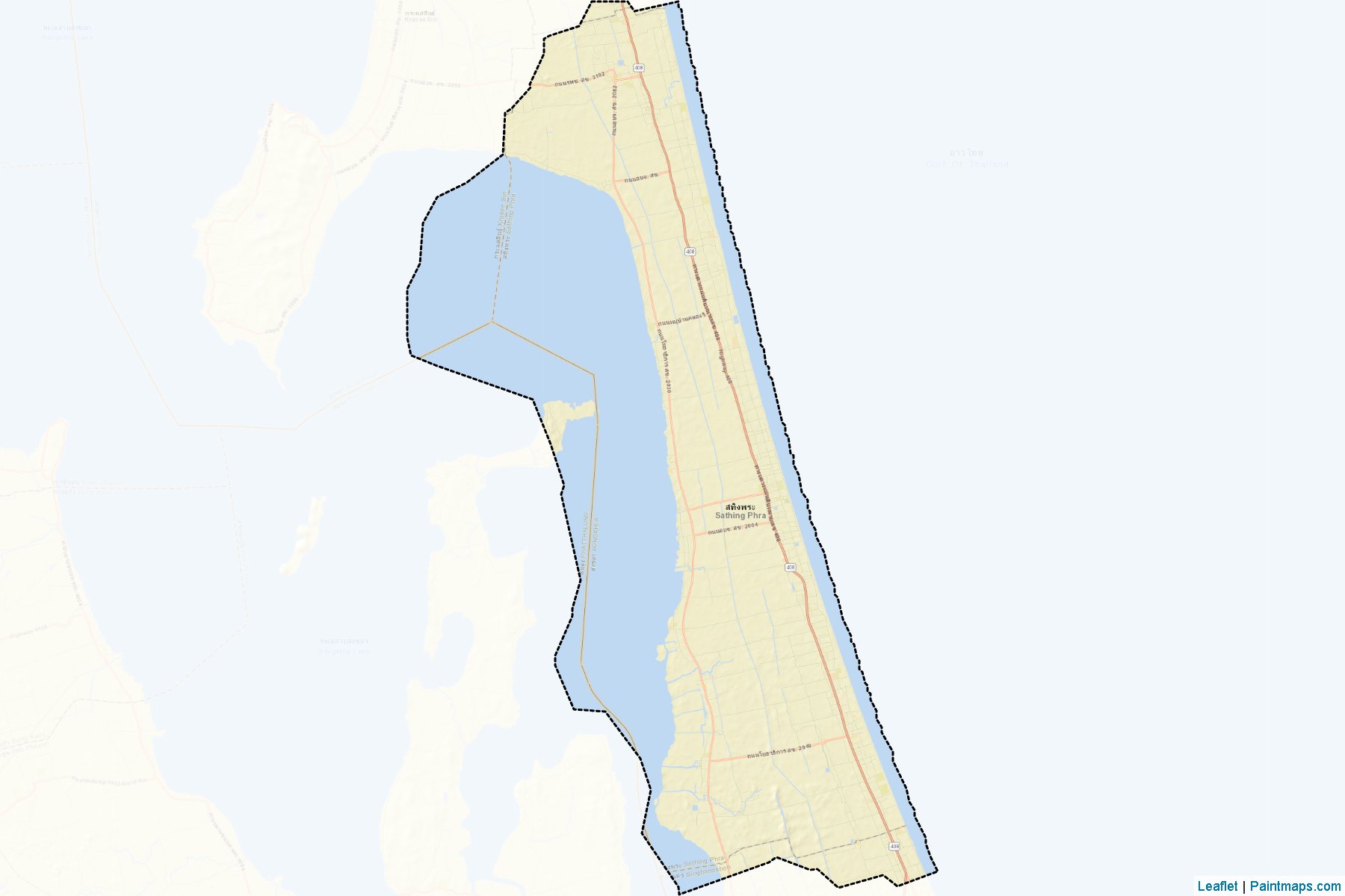 Muestras de recorte de mapas Sathing Phra (Songkhla)-2