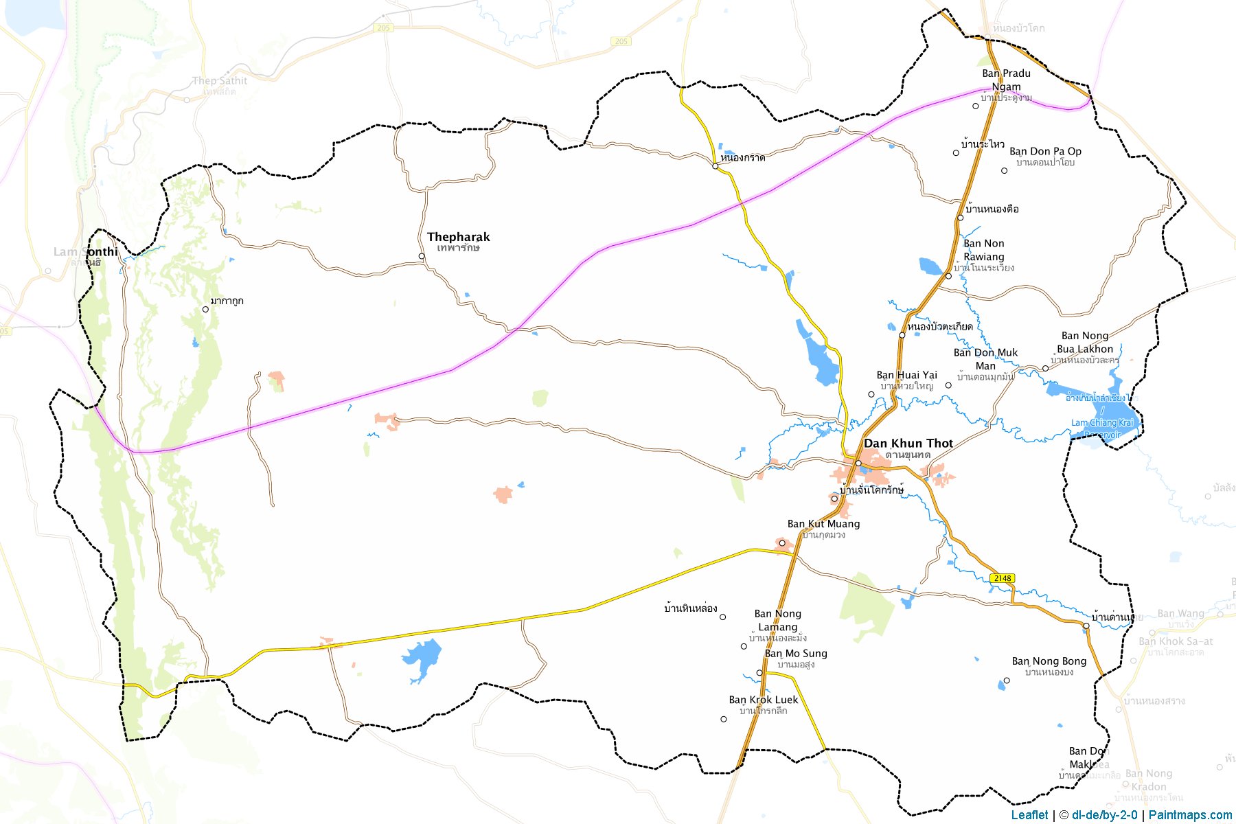 Dan Khun Thot (Nakhon Ratchasima) Map Cropping Samples-1