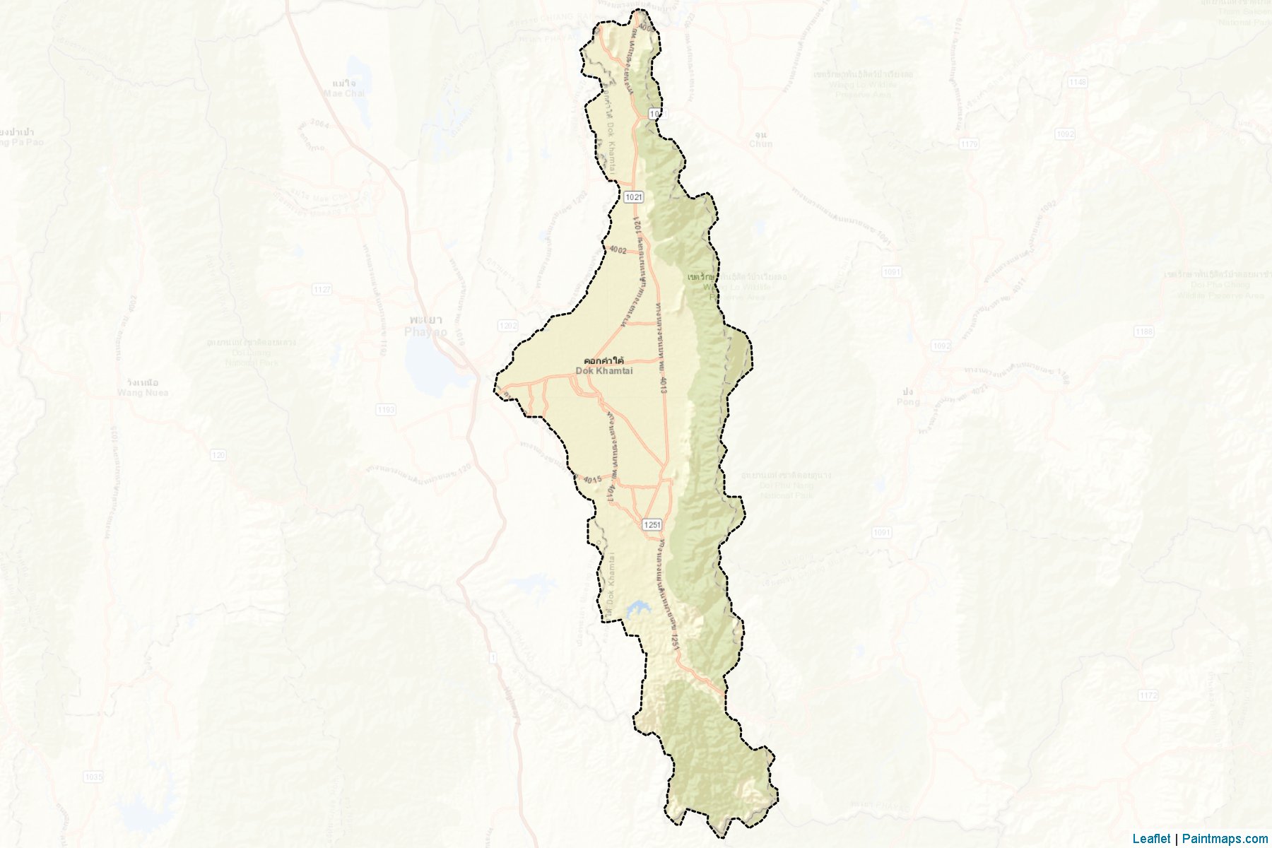 Dok Kham Tai (Phayao) Haritası Örnekleri-2