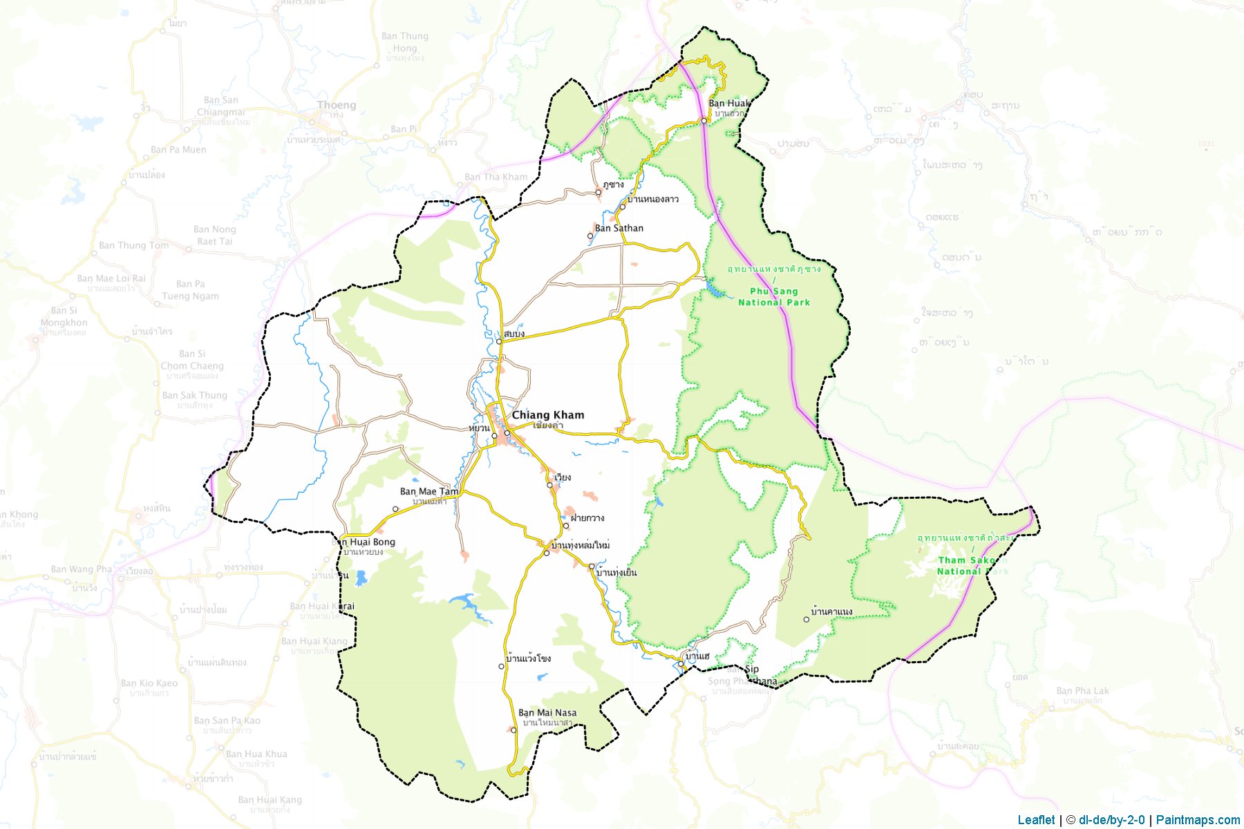 Chiang Kham (Phayao) Map Cropping Samples-1