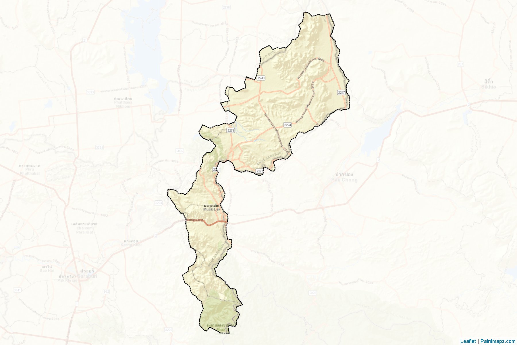 Muak Lek (Nakhon Ratchasima) Map Cropping Samples-2