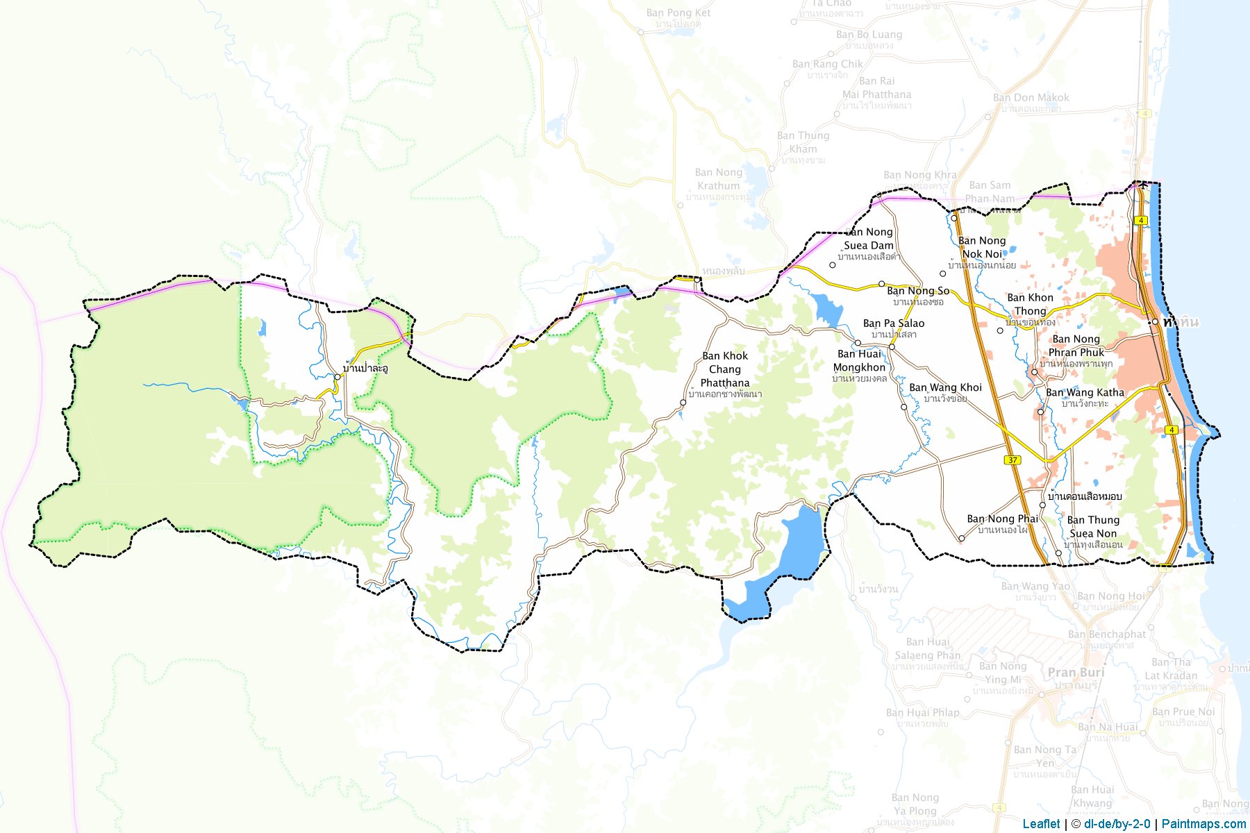 Hua Hin (Prachuap Khiri Khan) Map Cropping Samples-1