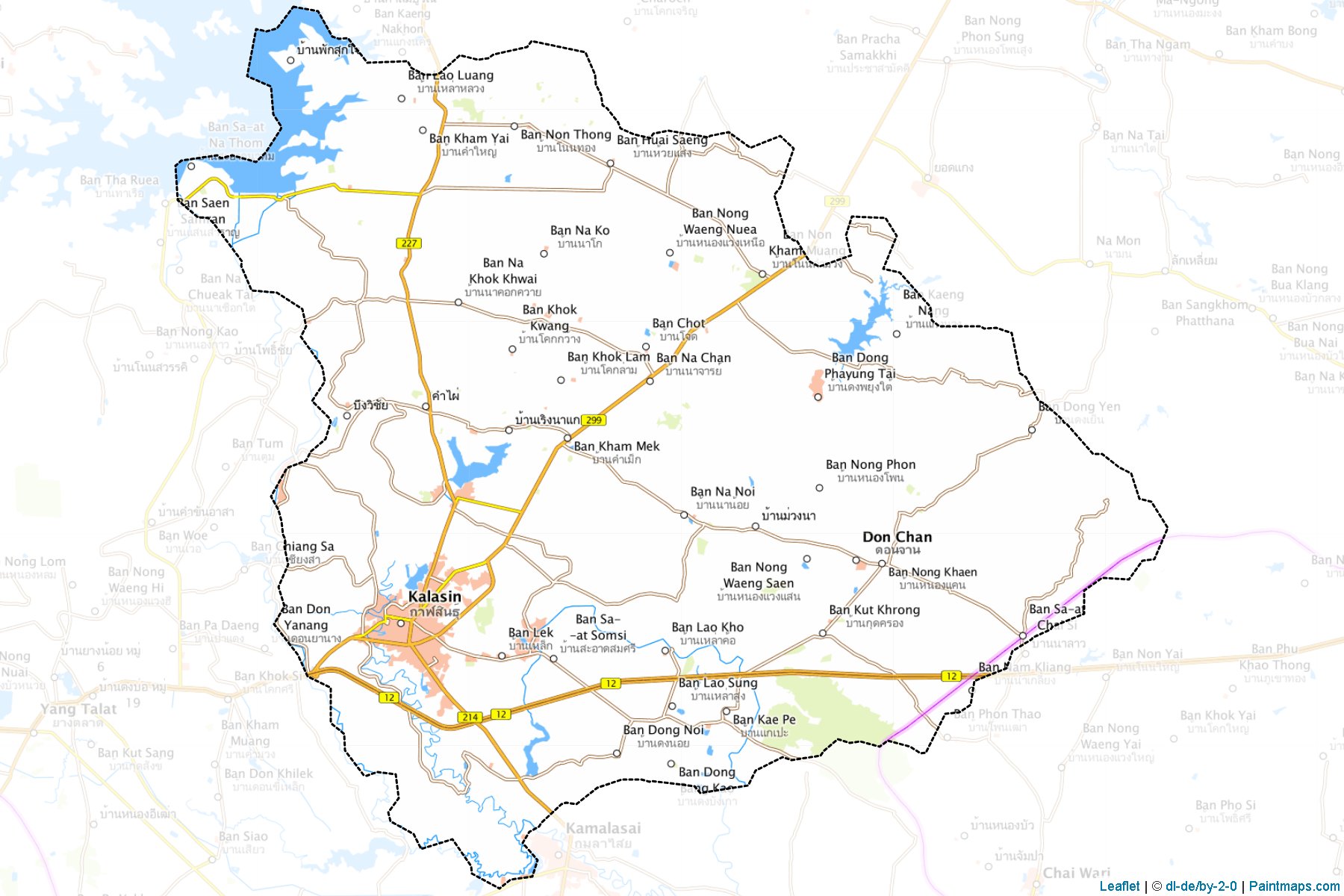 Kalasin (Kalasin) Map Cropping Samples-1